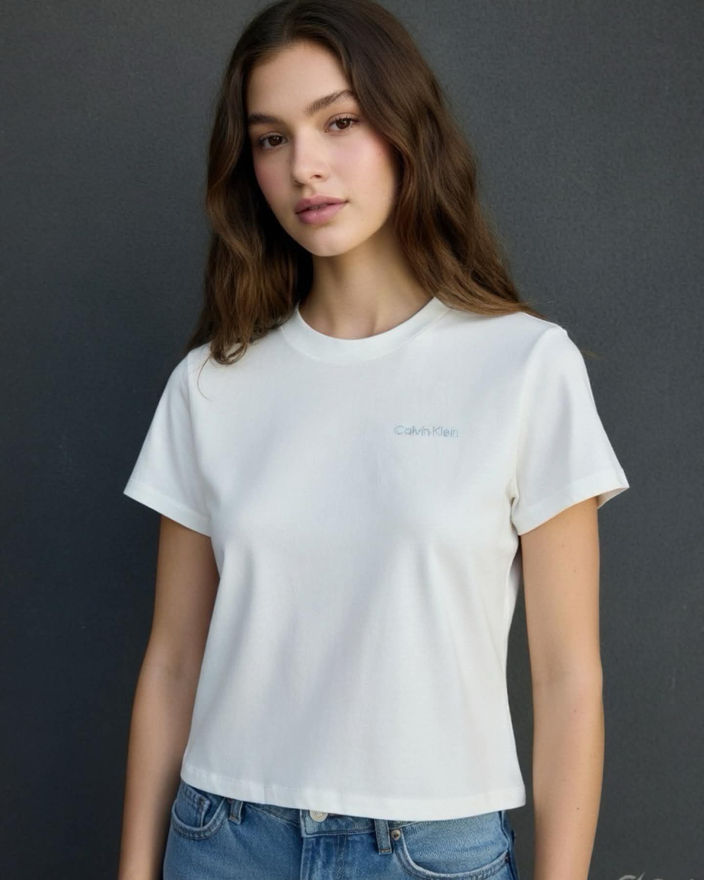 CK A-Foil Logo Tee Large