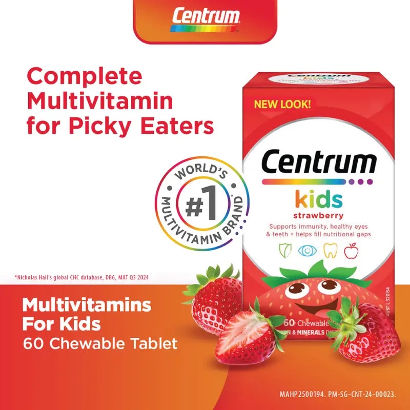 Centrum Kids Multi Vitamin 60 Strawberry