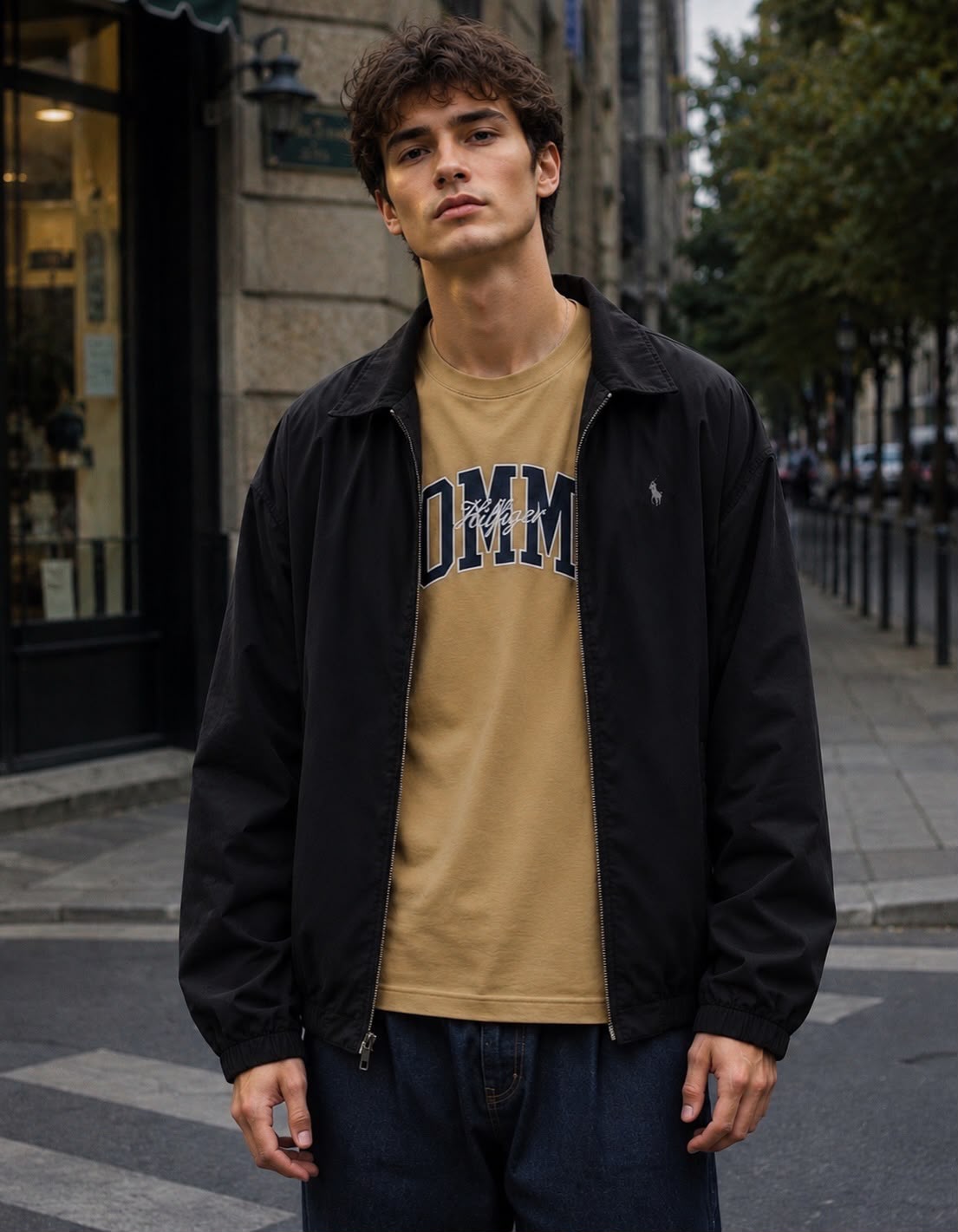 TH Men Arthur Tee Regular Fit in Classic Khaki Small