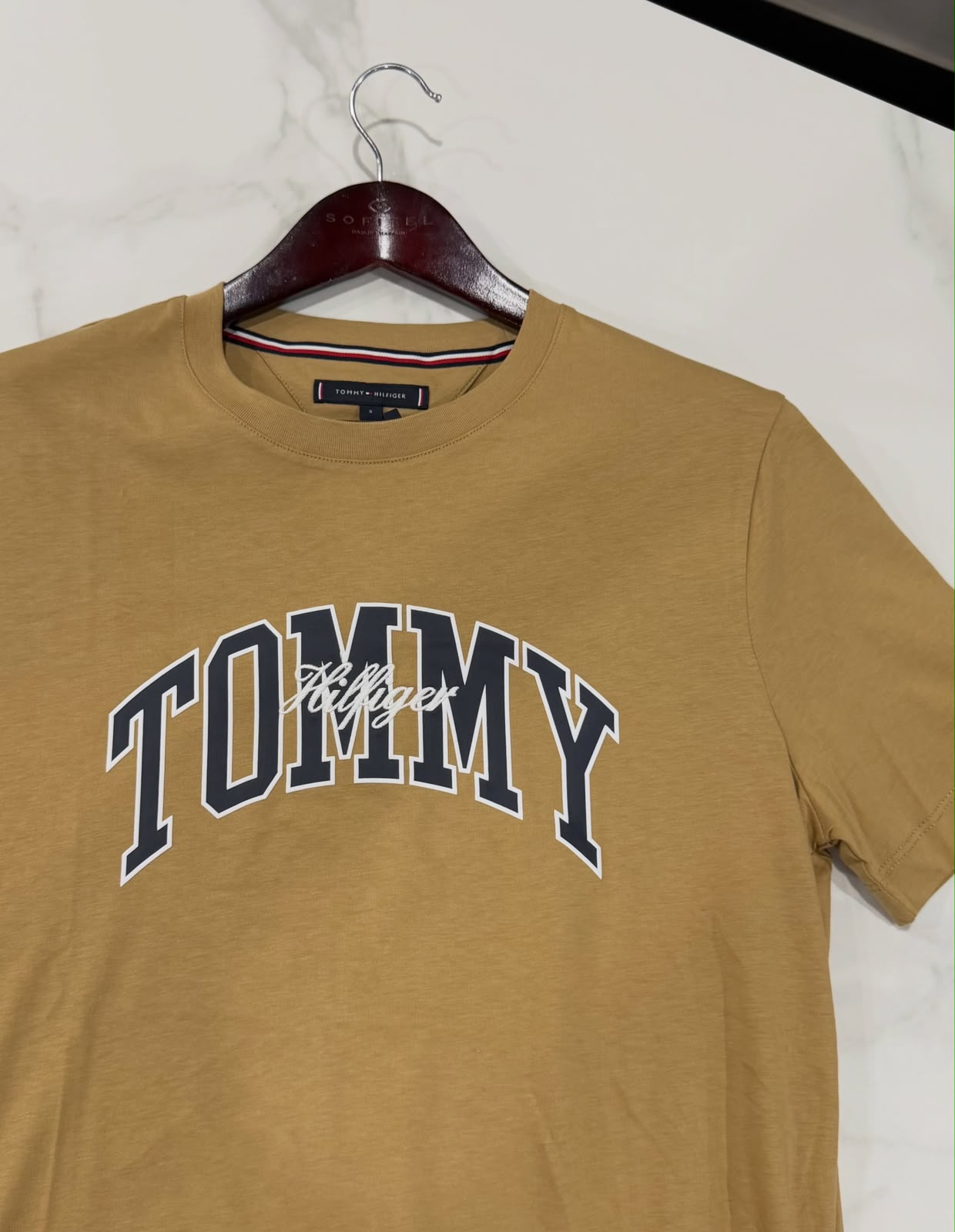 TH Men Arthur Tee Regular Fit in Classic Khaki Small