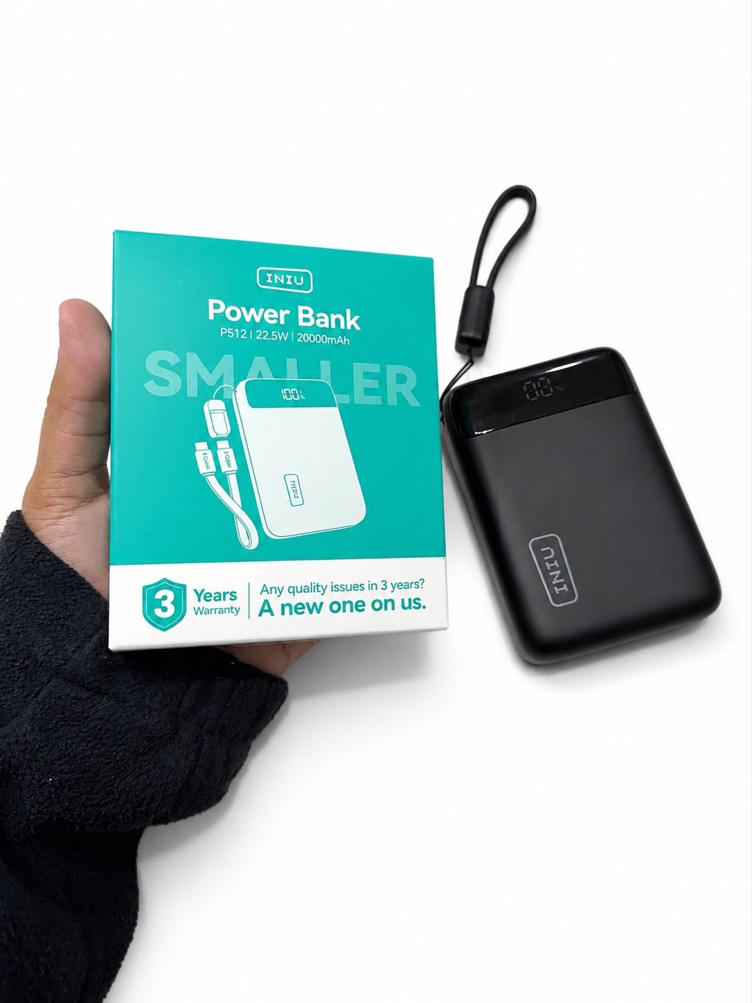 INIU Smallest 20000mAh Power Bank, 22.5W PD Fast Charging
