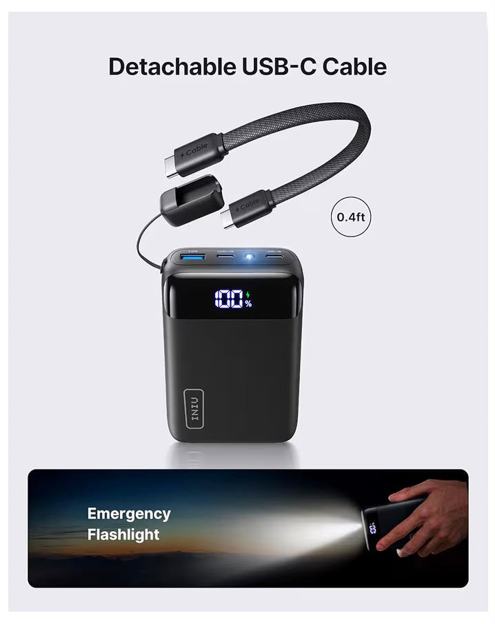 INIU Smallest 20000mAh Power Bank, 22.5W PD Fast Charging