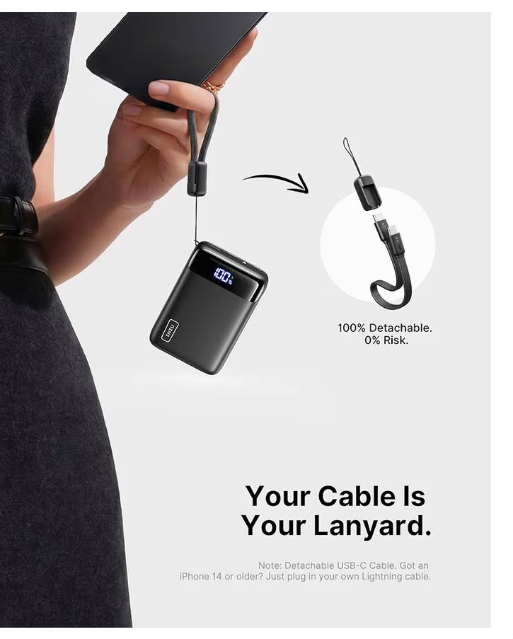 INIU Smallest 20000mAh Power Bank, 22.5W PD Fast Charging