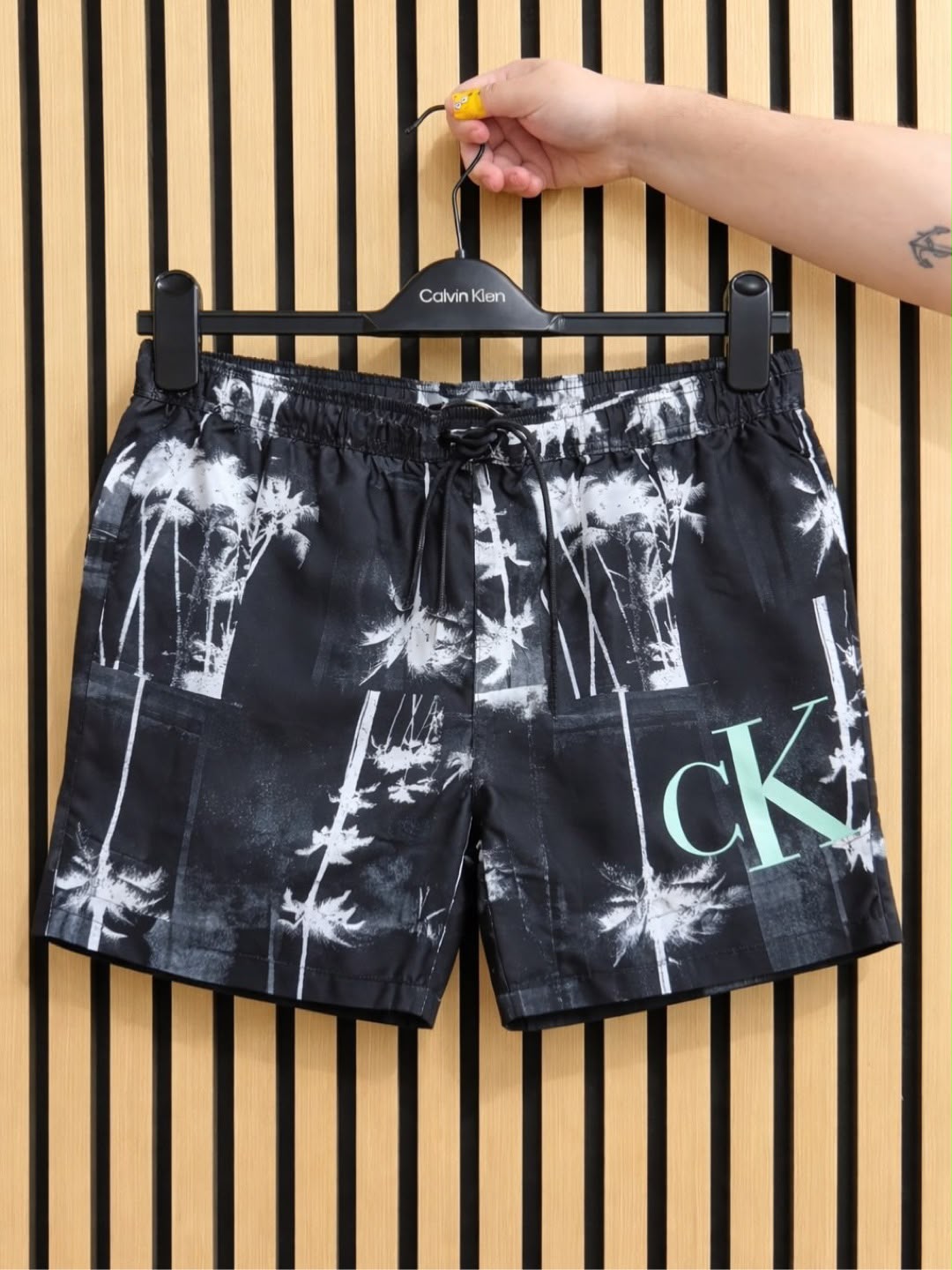 CK Swimshorts Palm Black 2XL