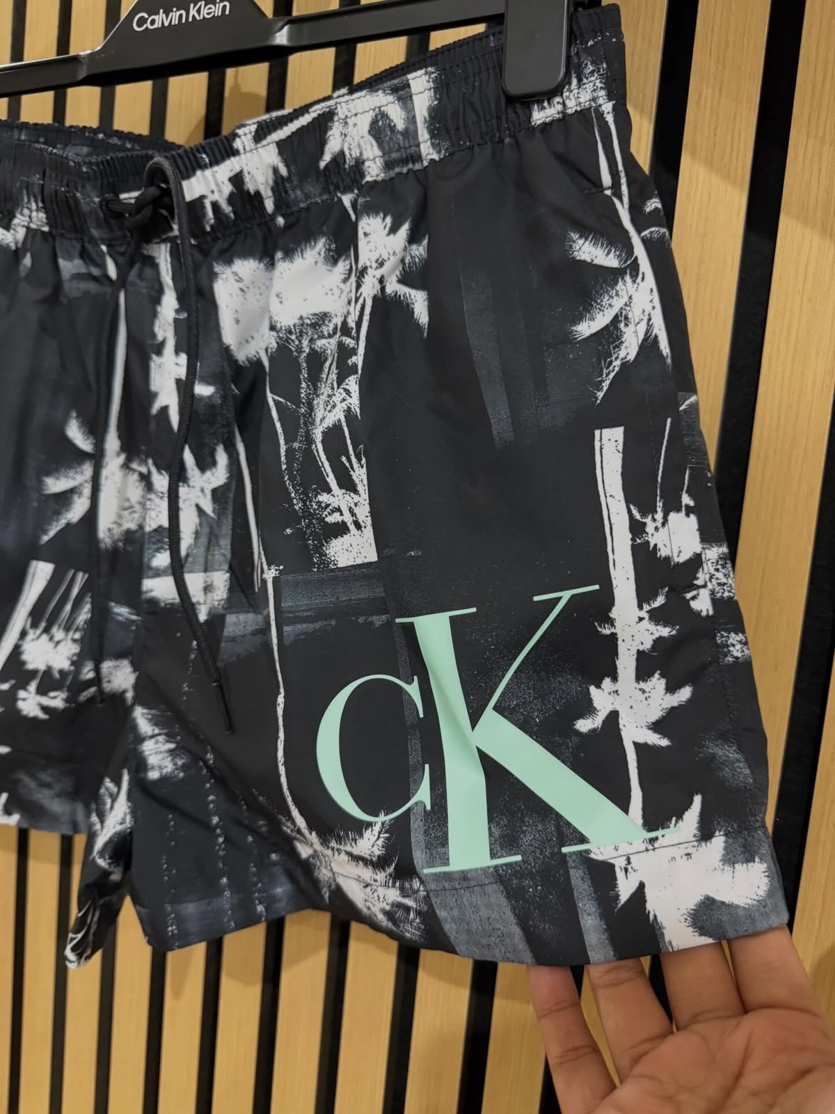 CK Swimshorts Palm Black 2XL