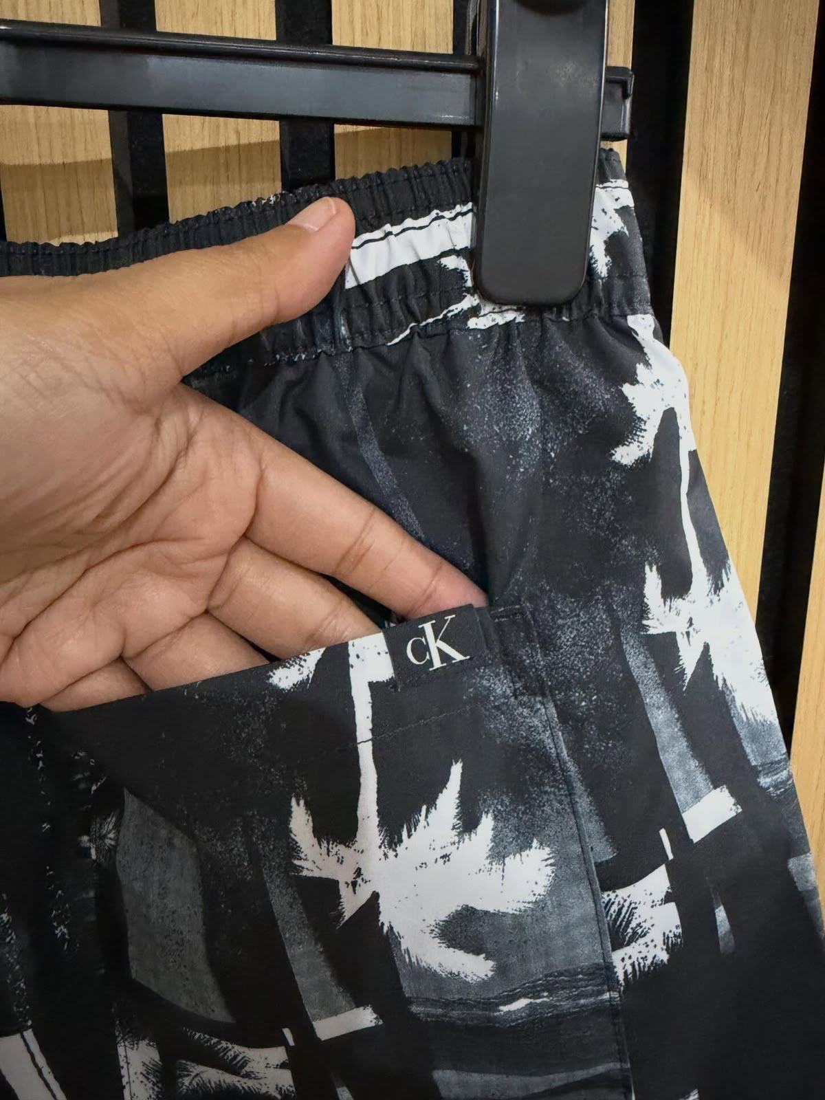 CK Swimshorts Palm Black 2XL