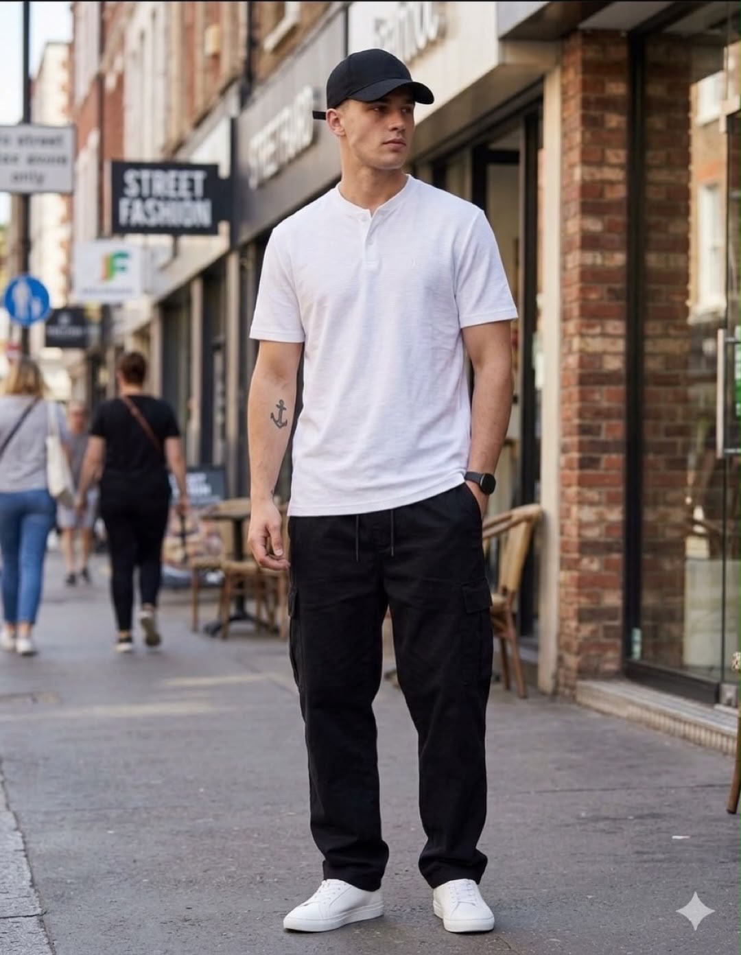 CK Textured Ribbed Henley Shirt White - 2XL