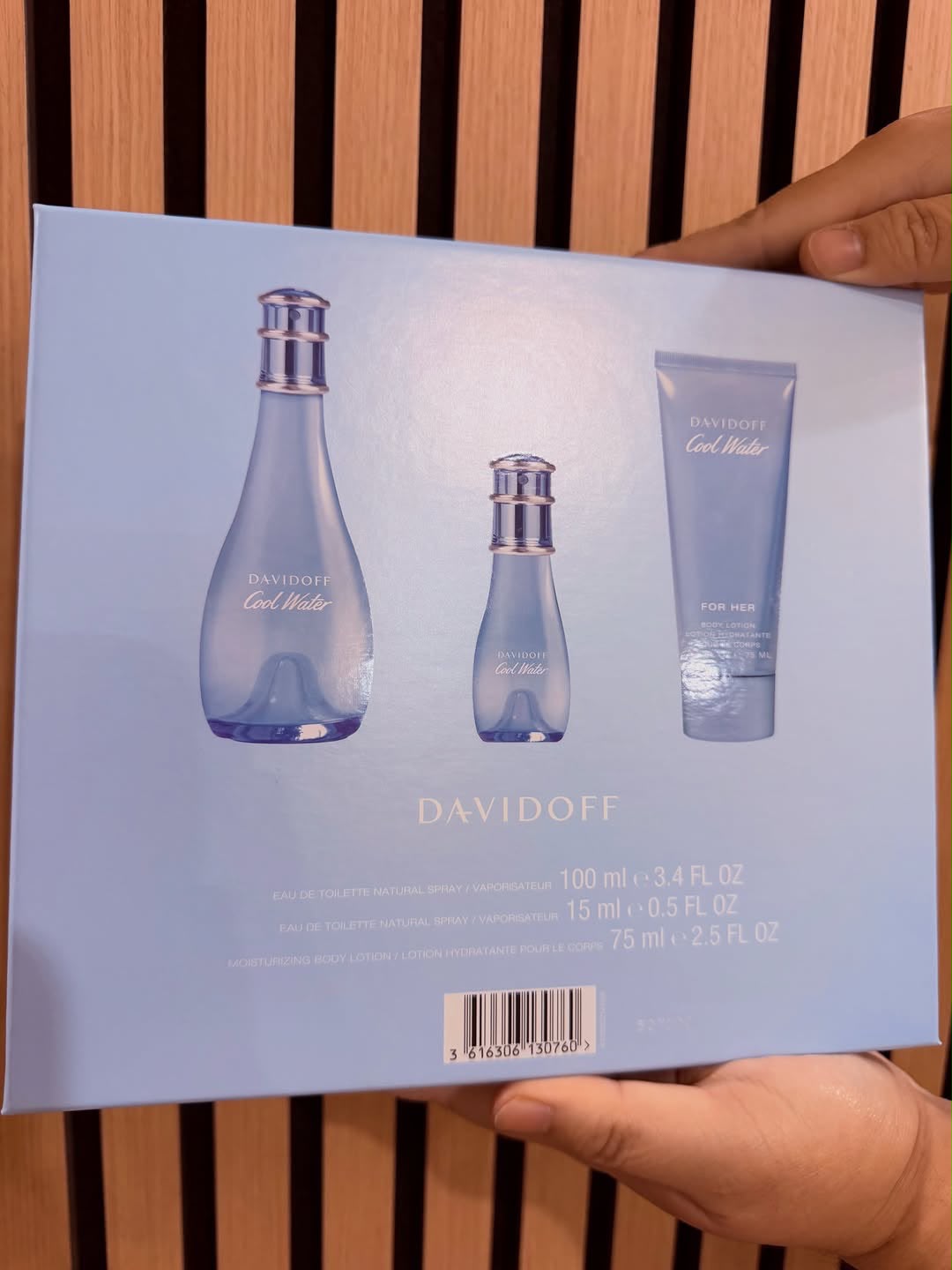 Davidoff Cool Water Woman EDT 100ml 3 Piece Gift Set