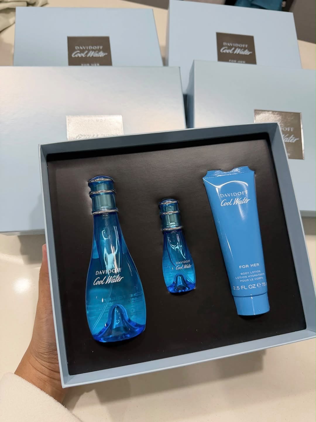 Davidoff Cool Water Woman EDT 100ml 3 Piece Gift Set