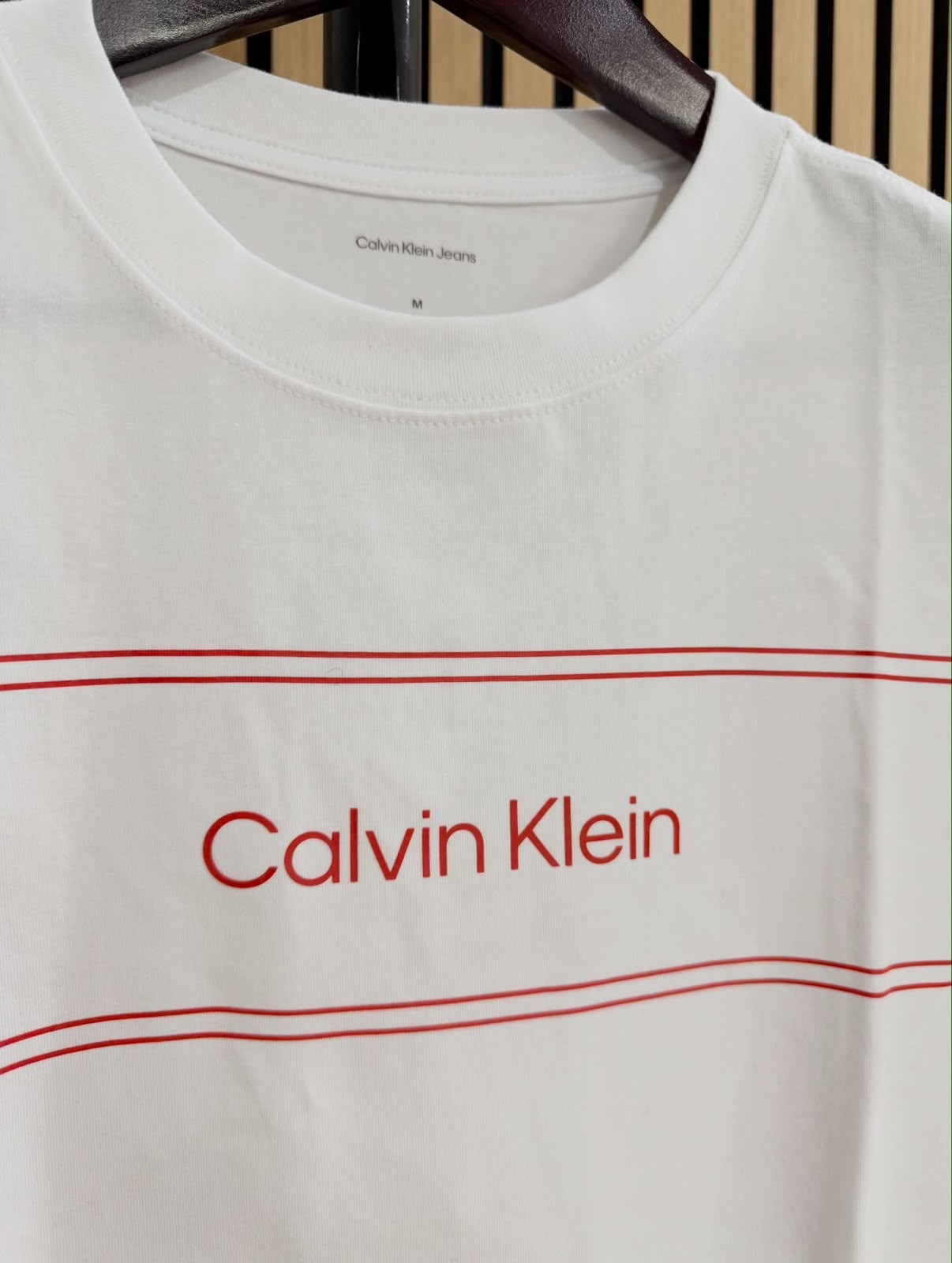 CK Women Stripe Logo Graphic Slim Shirt