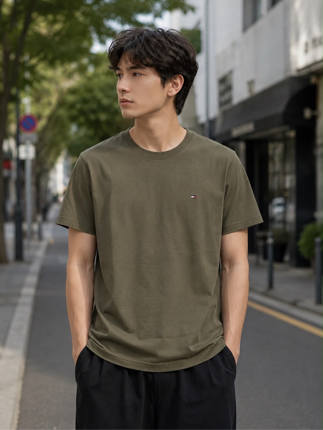 TH Nantucket Tee Army Green