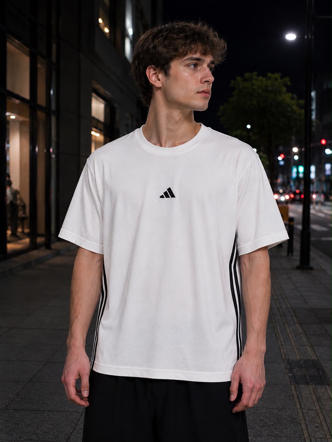 Adidas Essentials 3-Stripes Single Jersey Tee 2XL