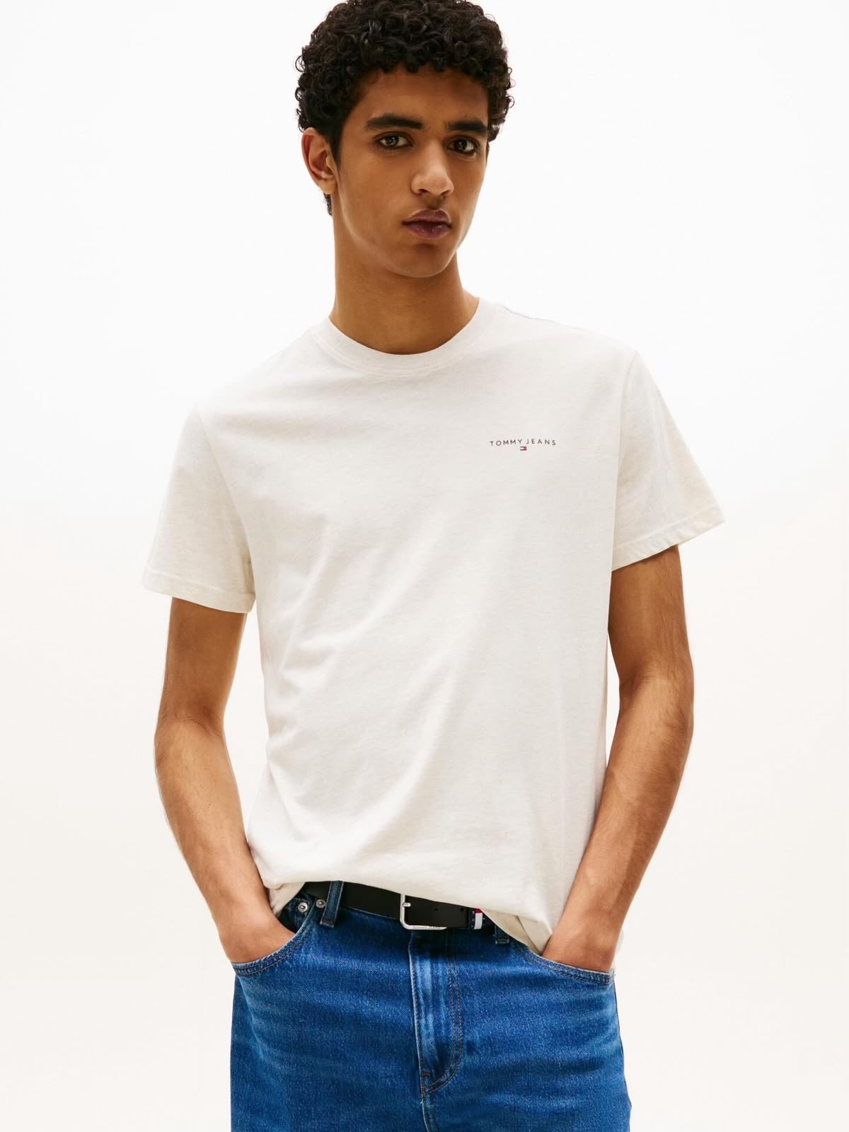 TH Linear Logo Slim Crew Neck T-Shirt