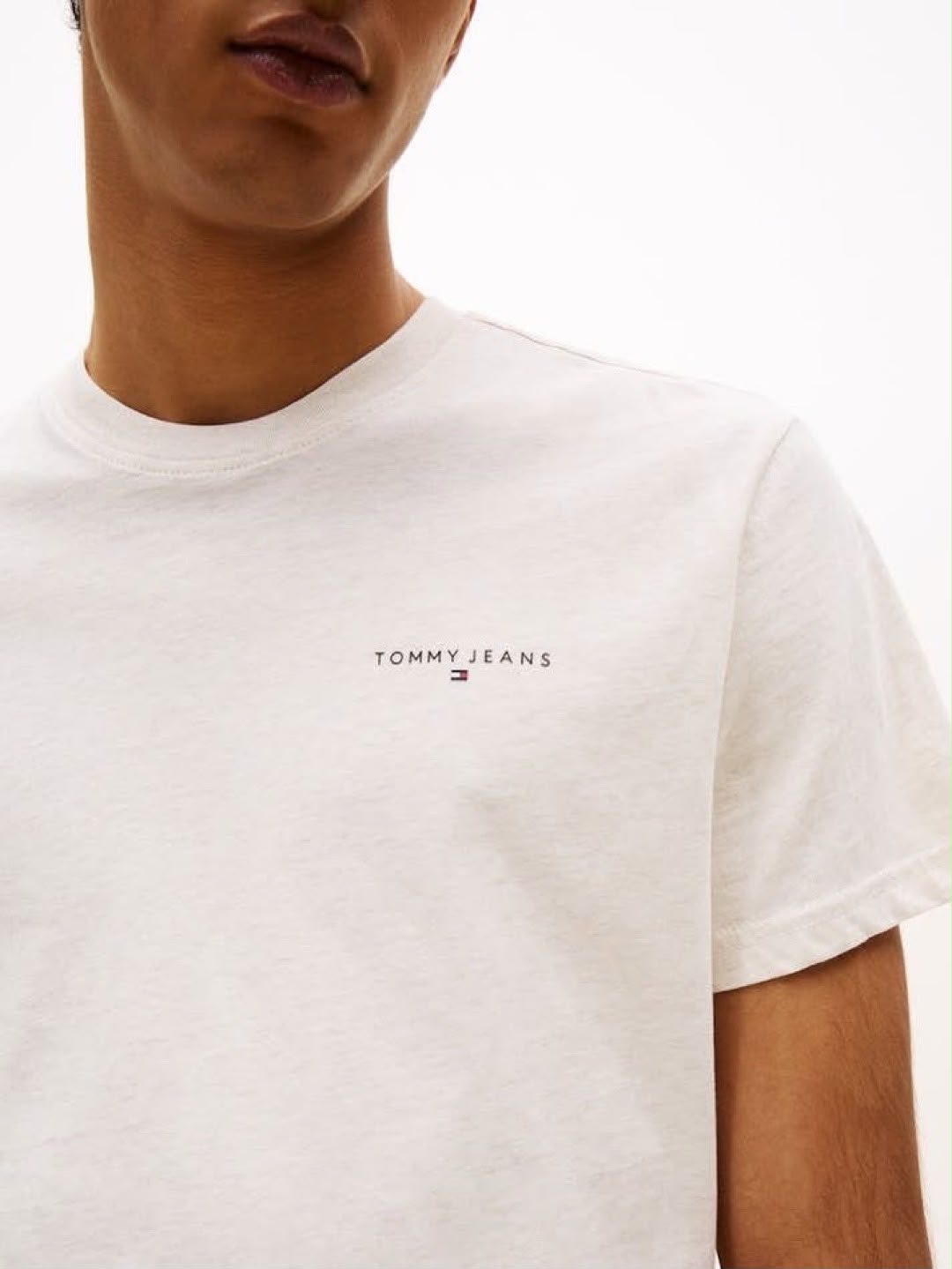 TH Linear Logo Slim Crew Neck T-Shirt