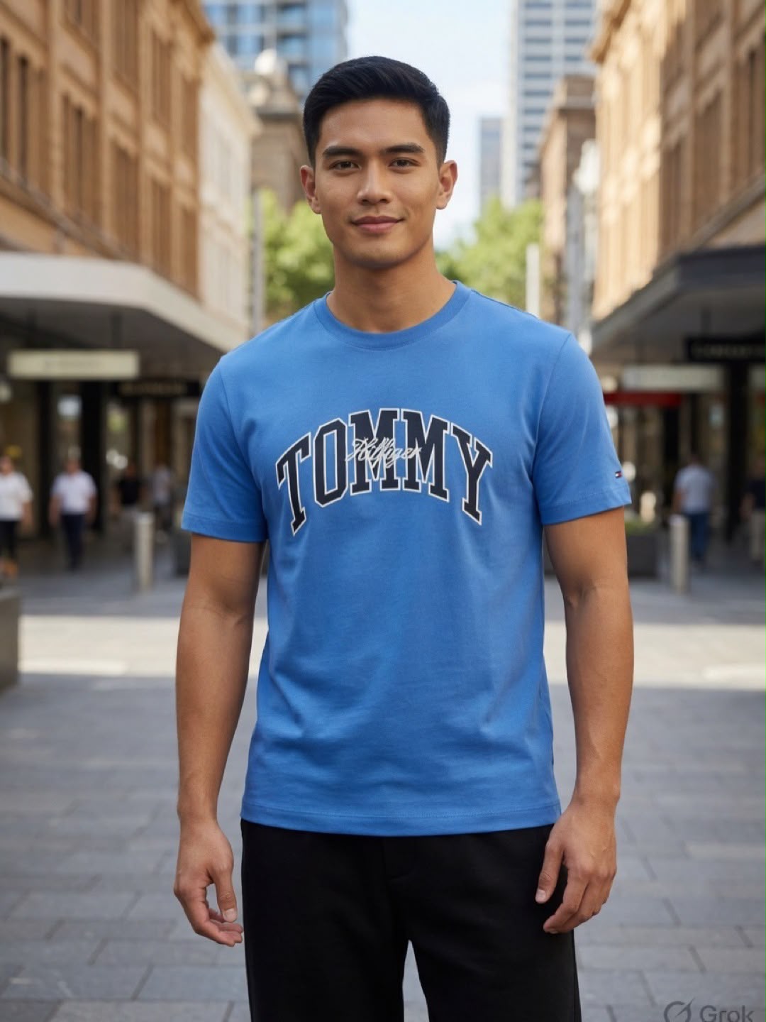 TH Men Arthur Tee in Copenhagen Blue - Medium