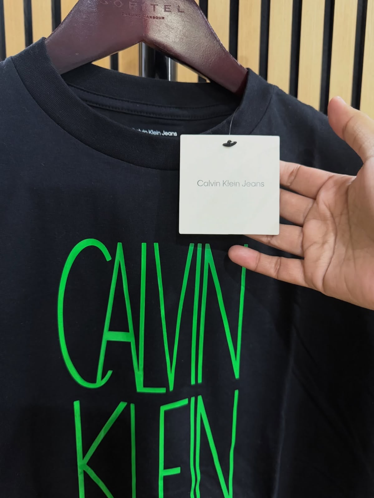 CK Women Logo Graphic Boxy Shirt in Black - Medium