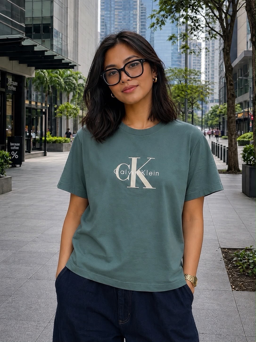 CK Hero Monologo Tee Autumn Green - XL