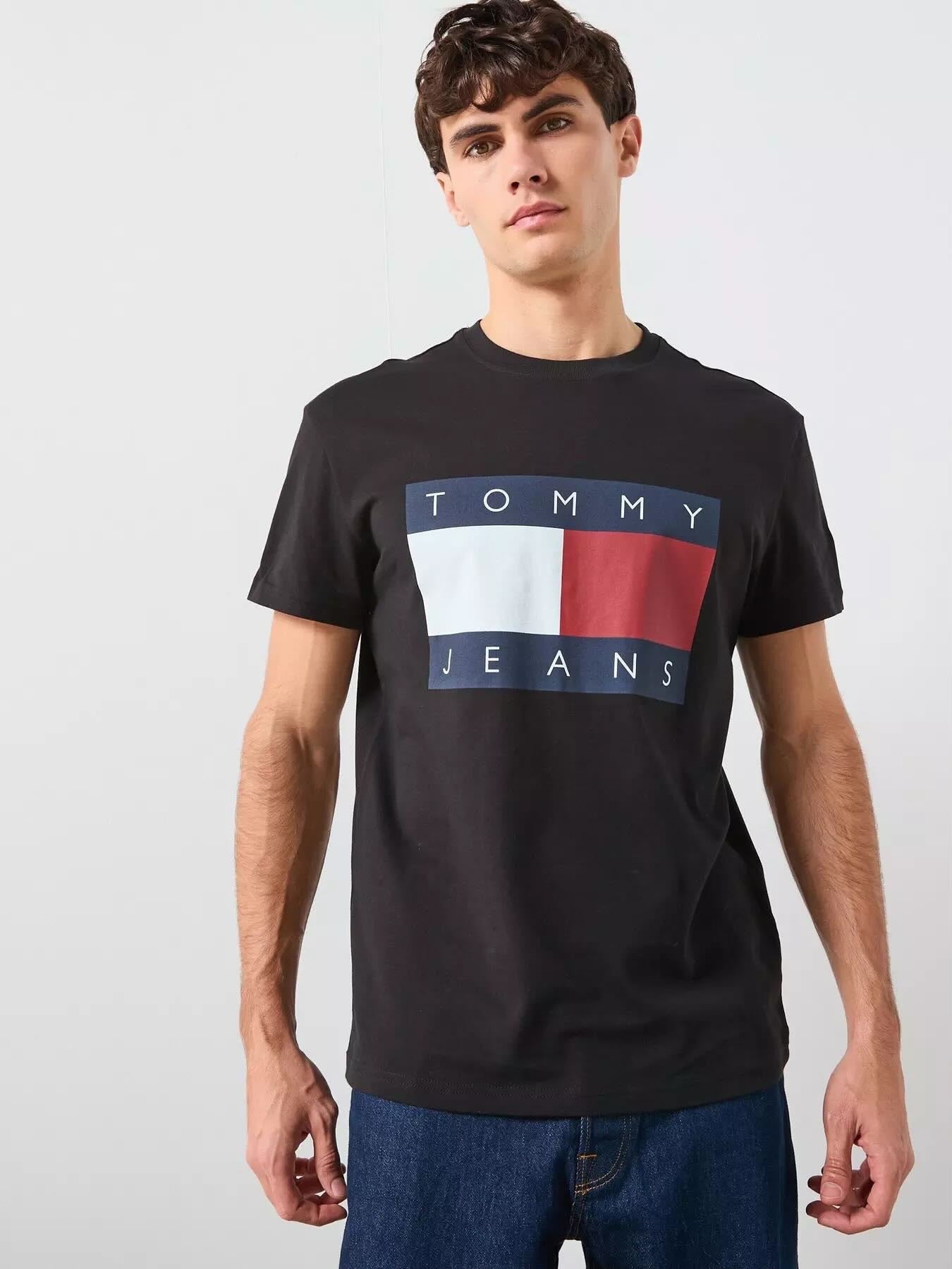 TH Big Flag Tee Black Small