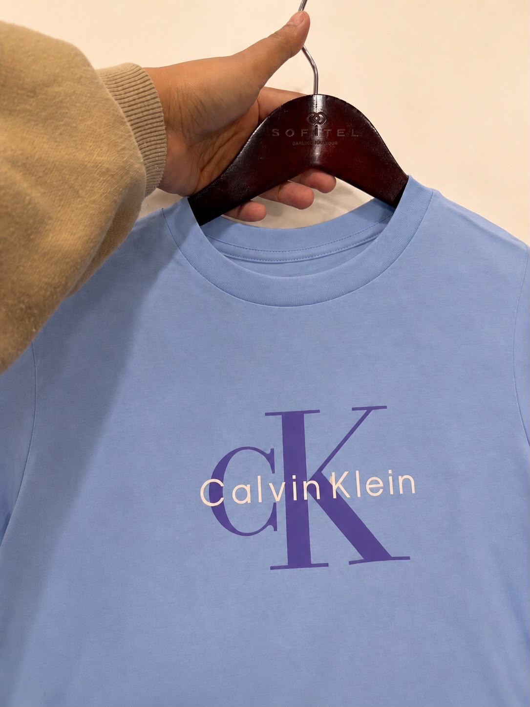 CK Women Monogram Shirt in Frozen Fjord XL