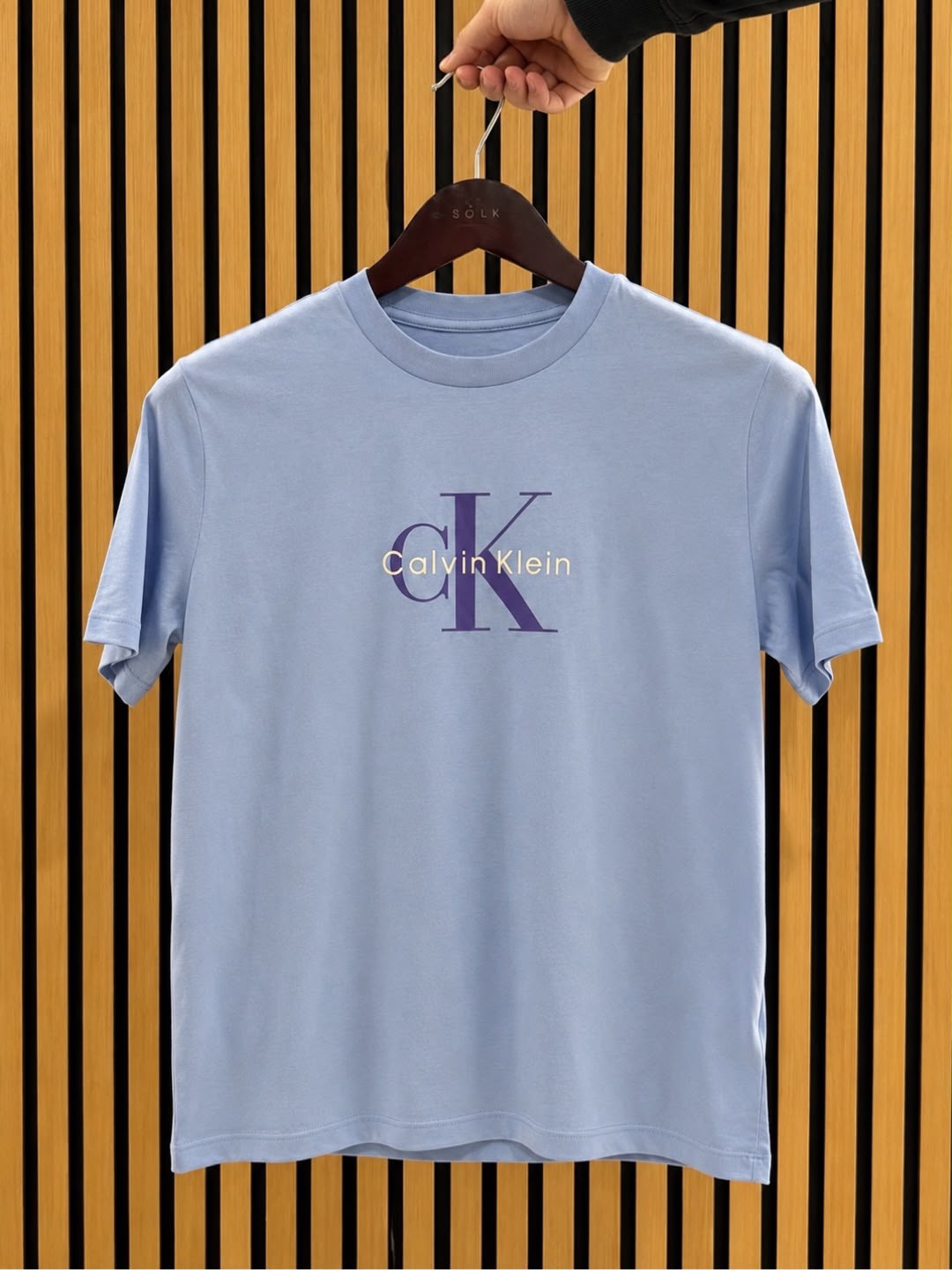 CK Women Monogram Shirt in Frozen Fjord XL