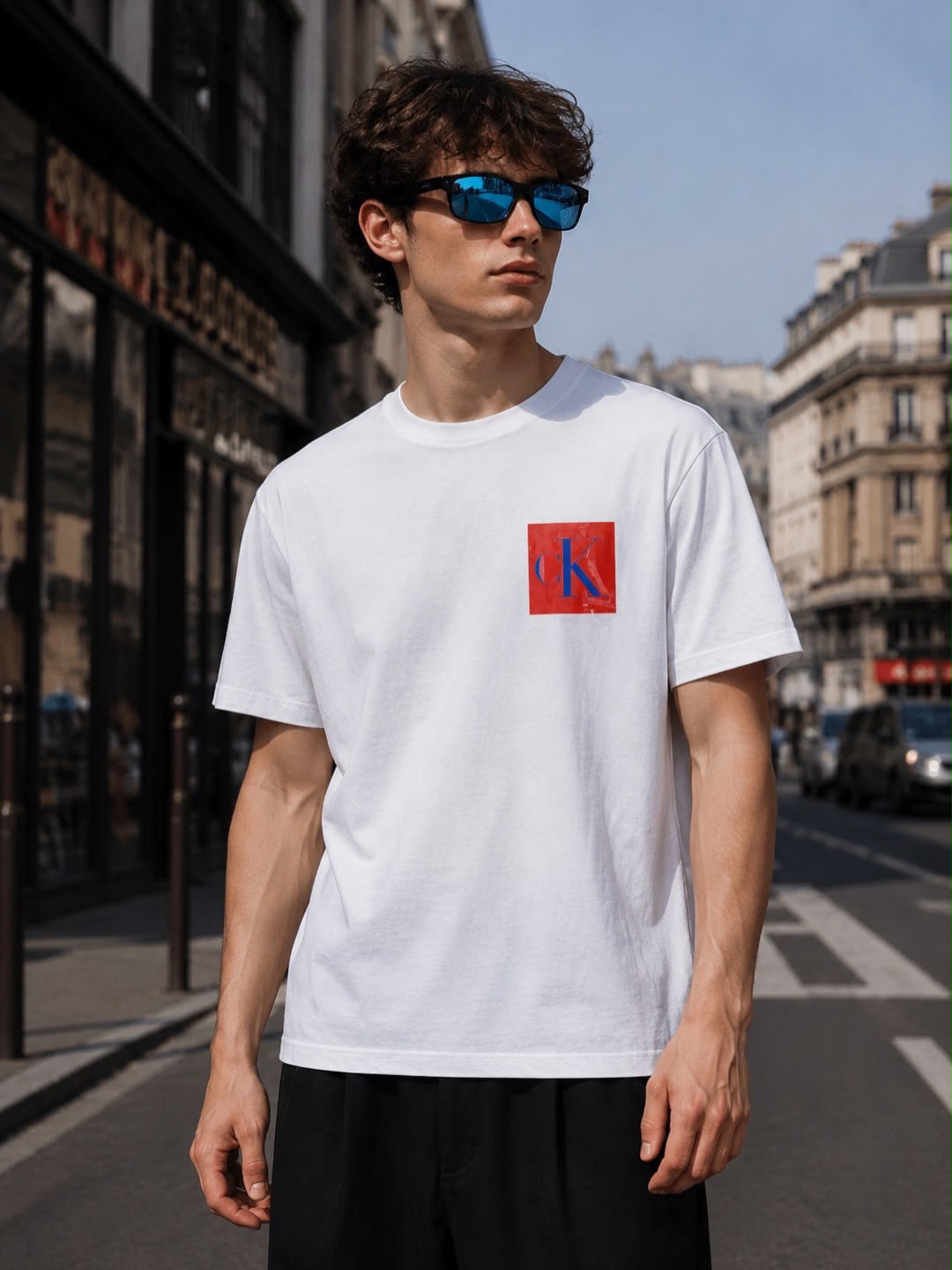CK Logo Box in White