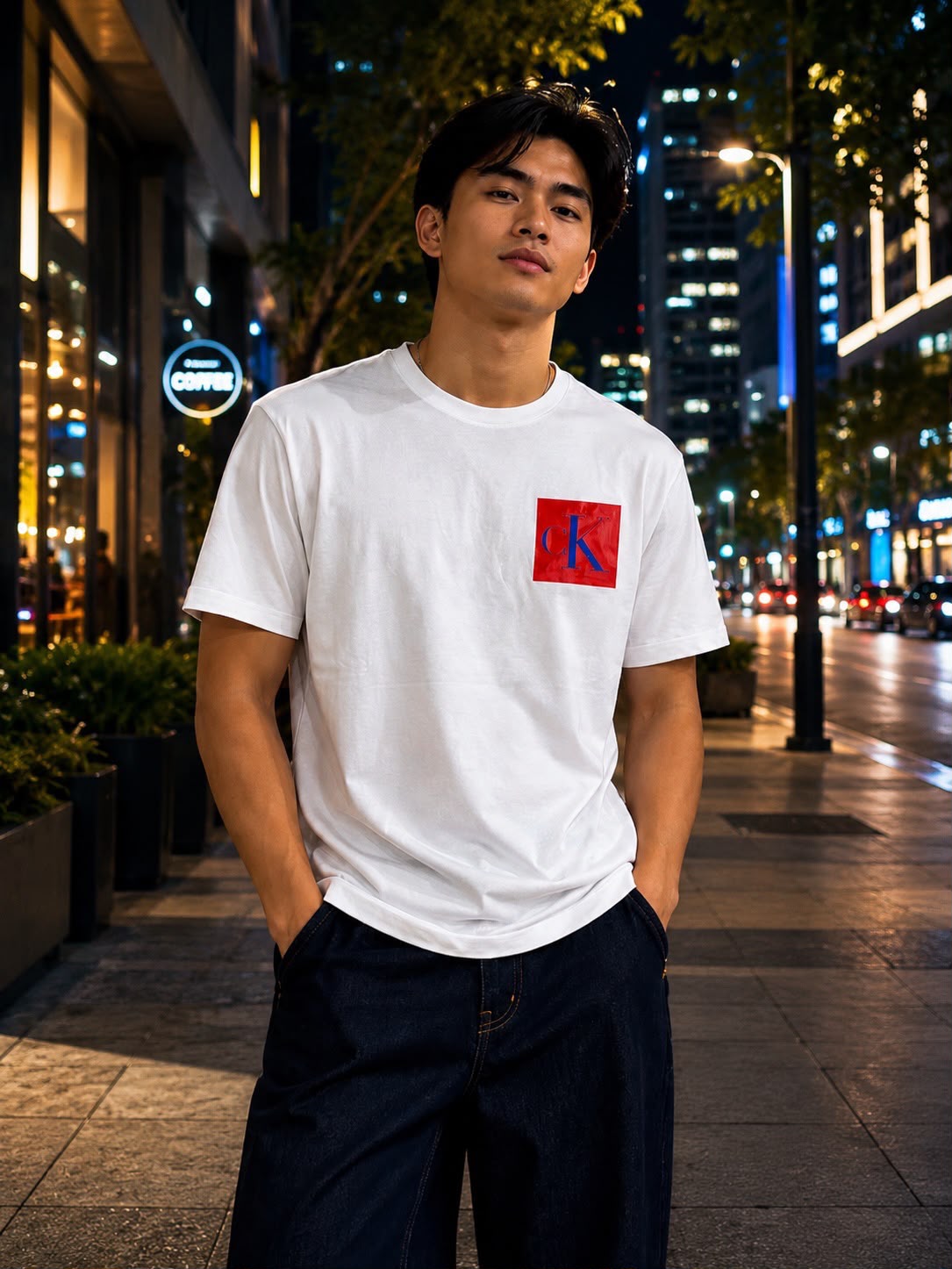 CK Logo Box in White