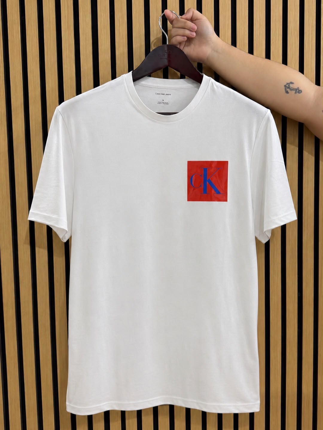 CK Logo Box in White