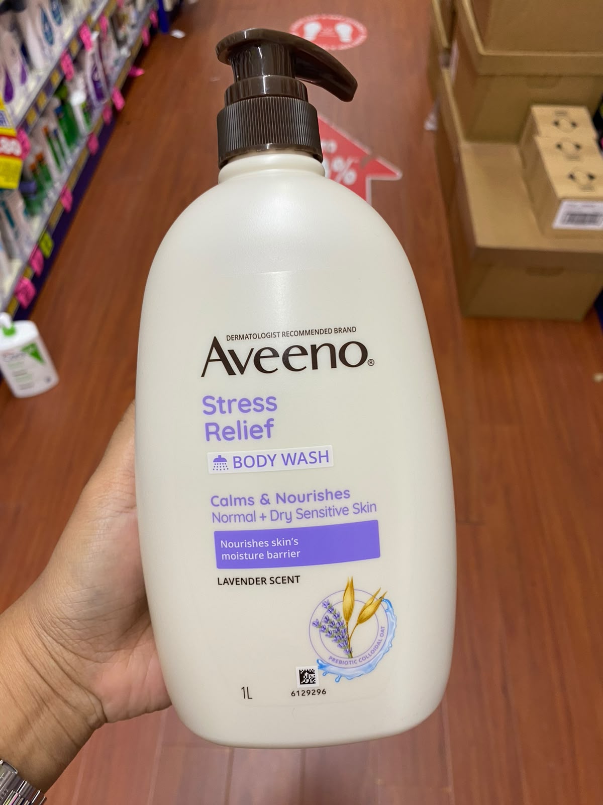 Aveeno Stress Relief Body Wash 1L
