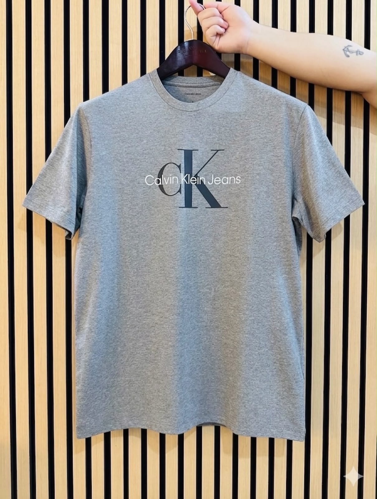 CK Hero Monologo Tee Grey Heather