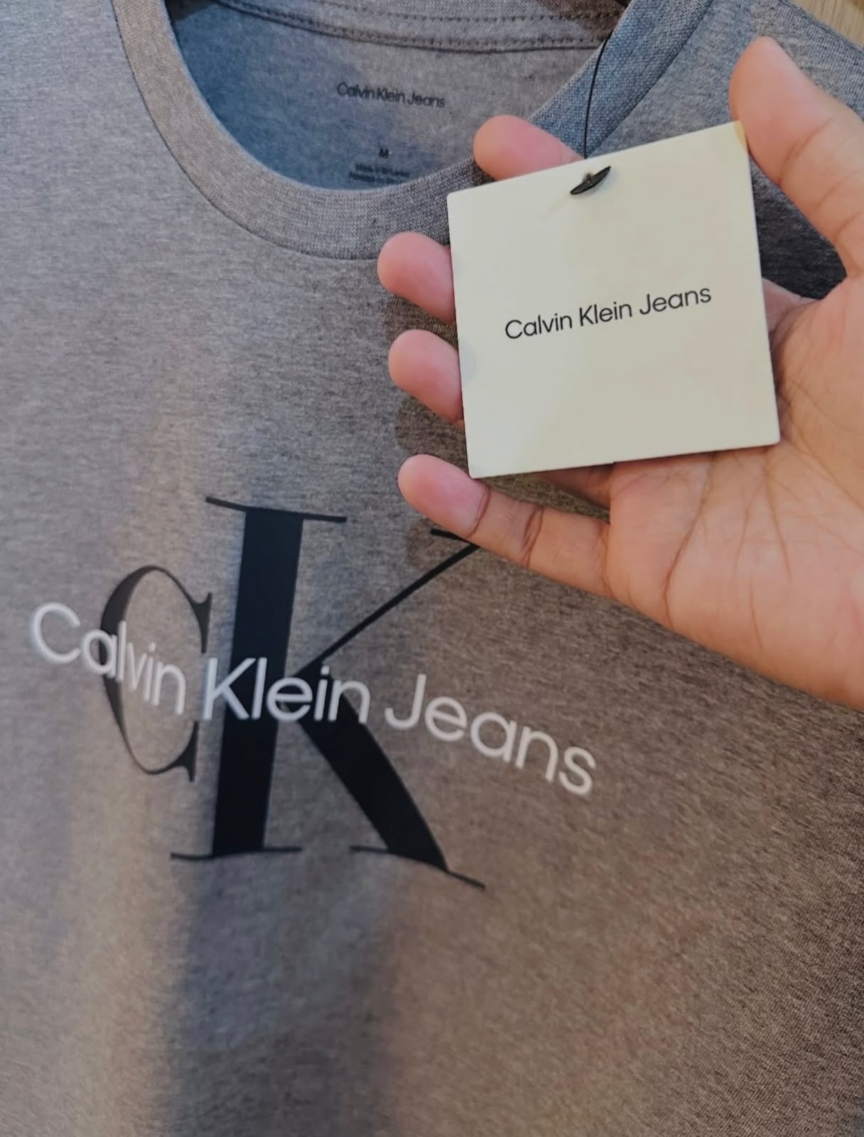 CK Hero Monologo Tee Grey Heather