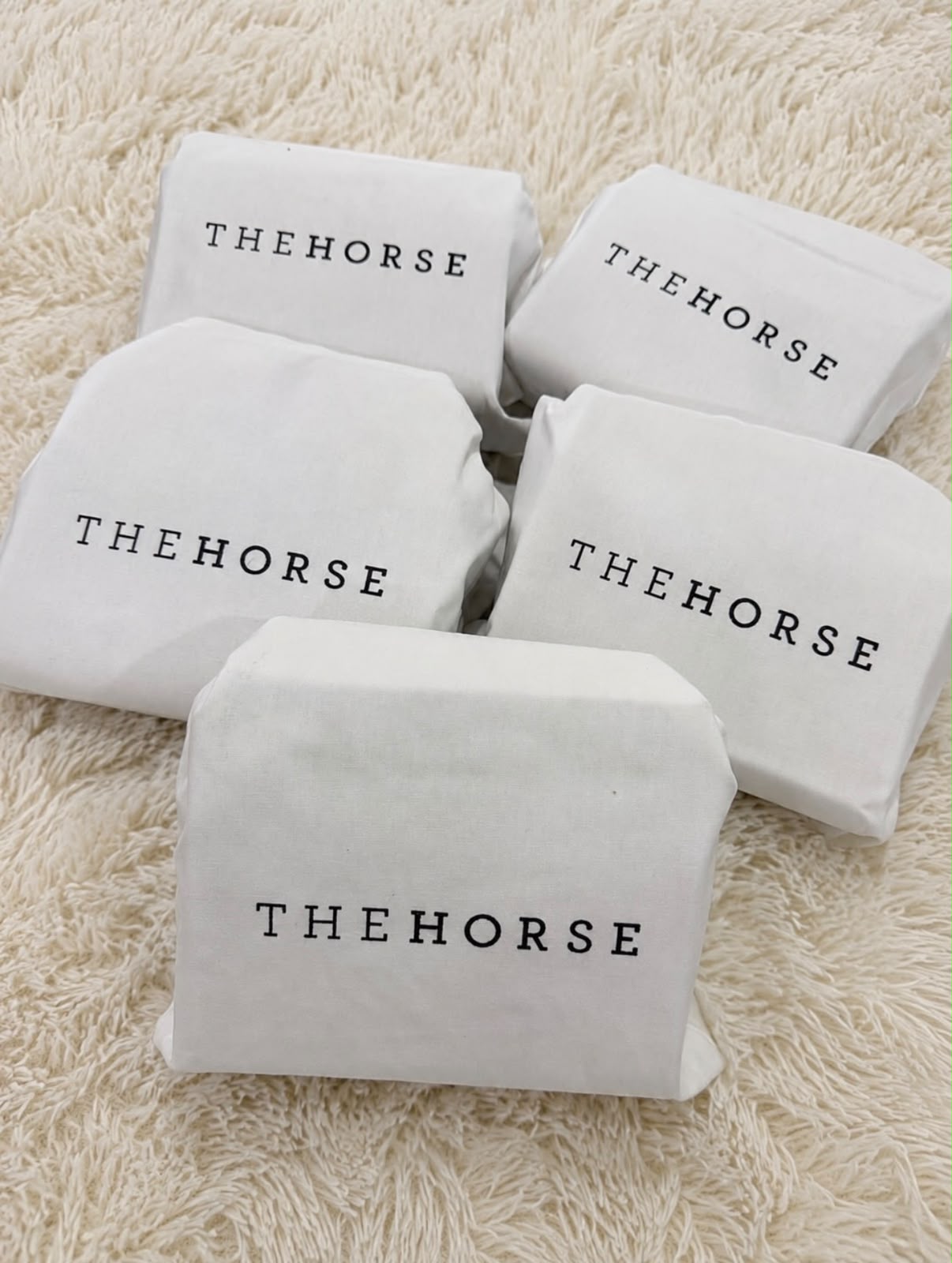 The Horse Mini Clementine Bag: Black with Gold