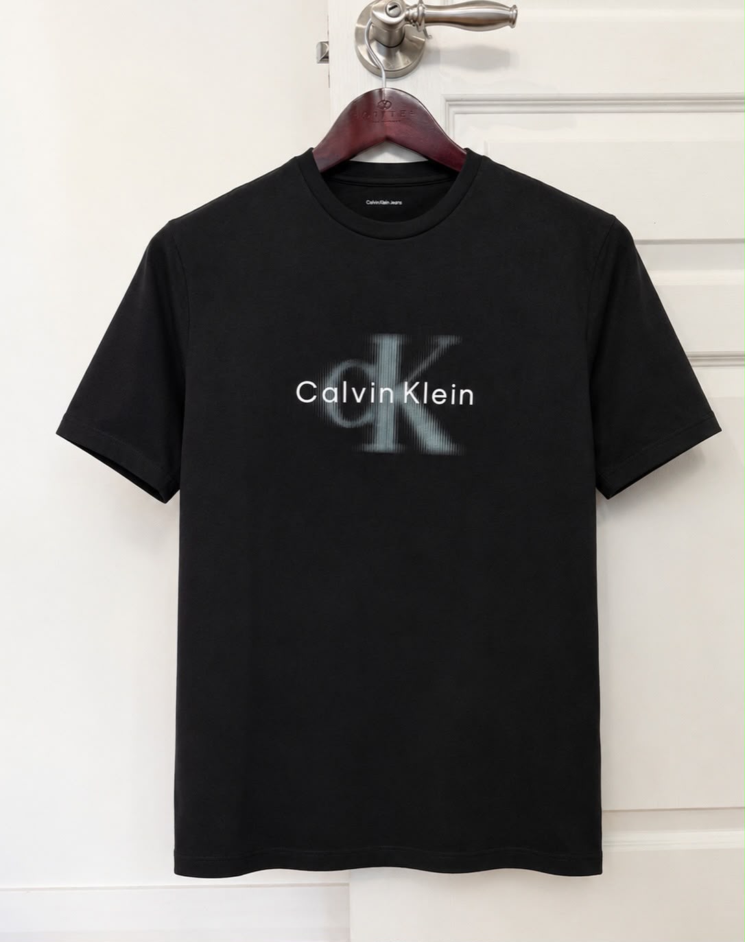 CK Fade Puff Graphic Crewneck Tee in Black XS