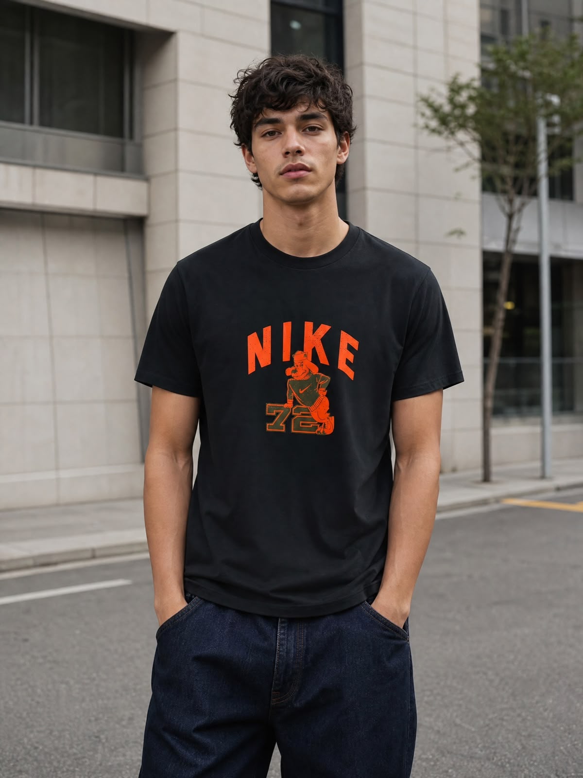 Nike Training Wildcard Graphic Tee in Black Small
