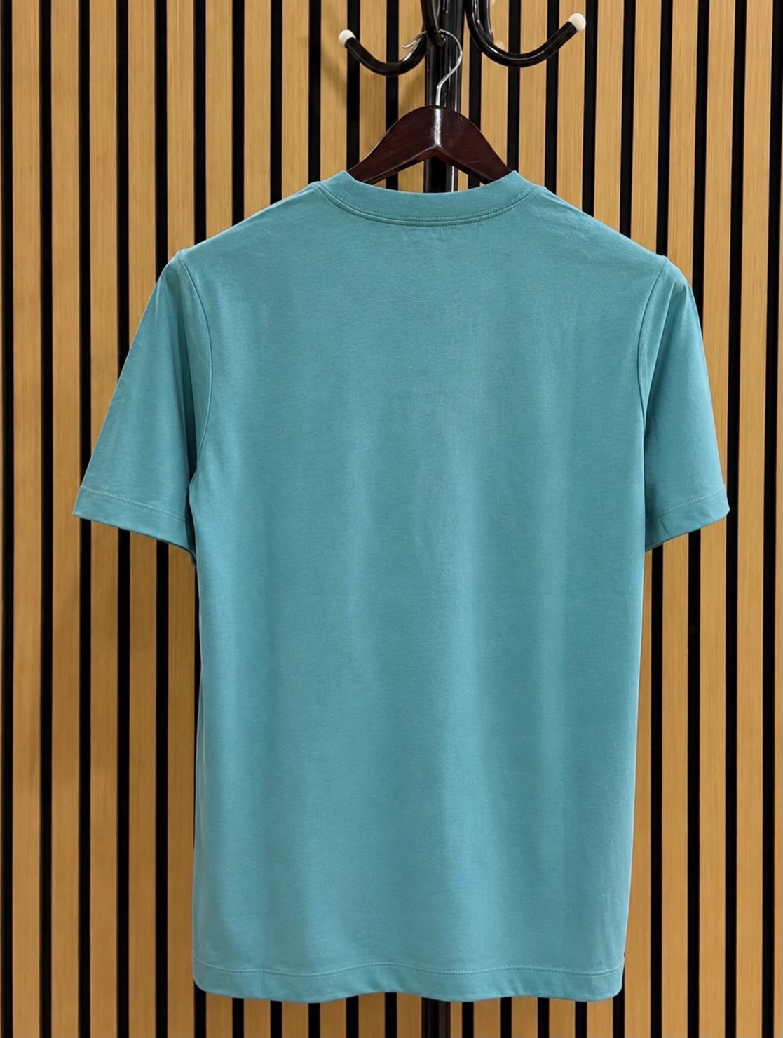 CK Monogram Embroidered Logo Tee in Tequila Blue