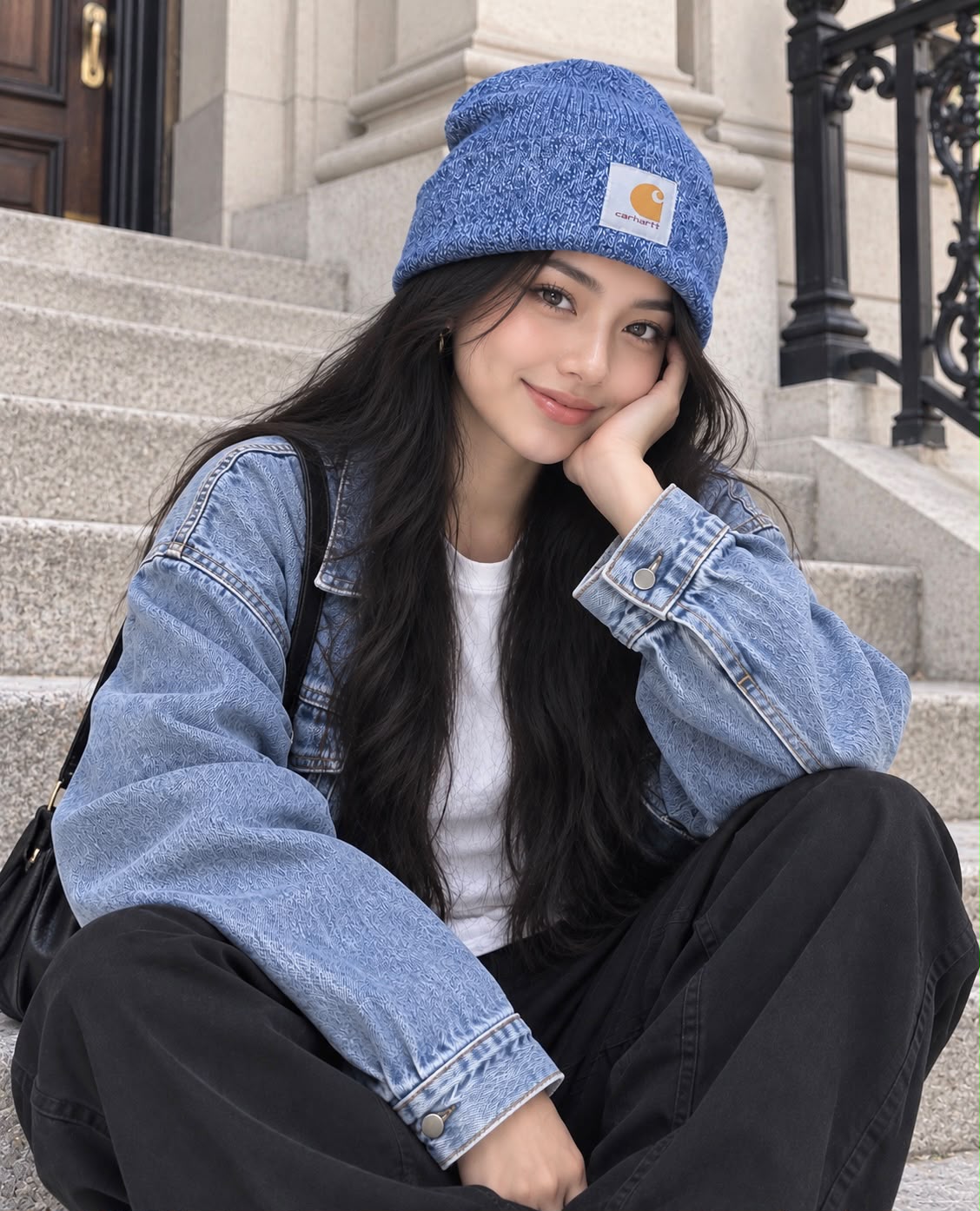 Carhartt Watch Hat Beanie - Powder Blue Marl