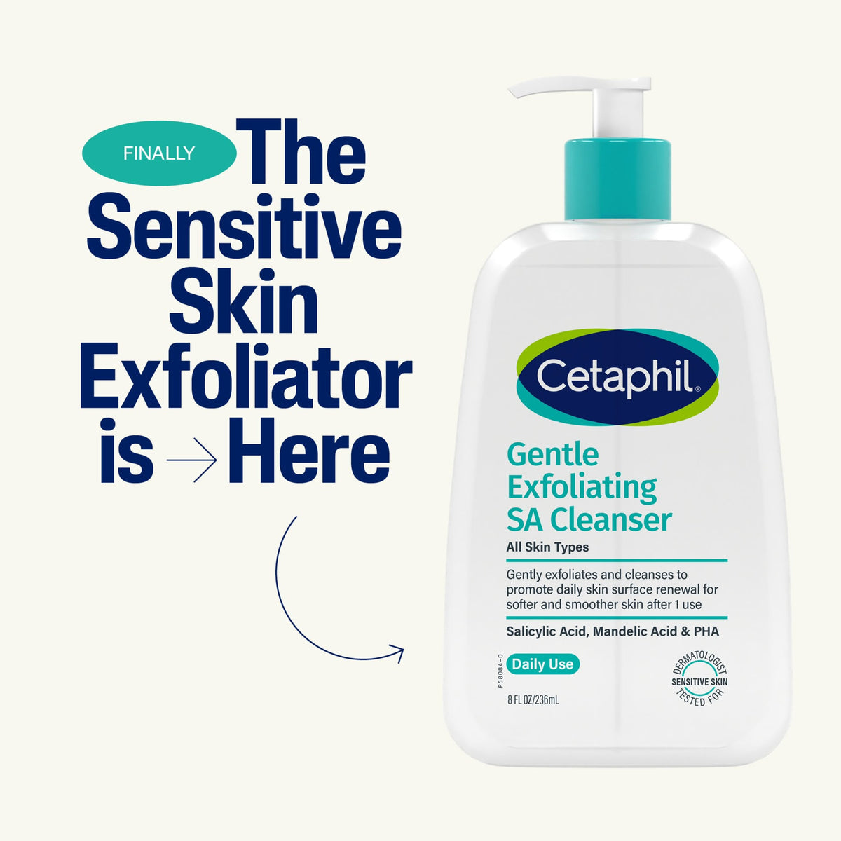 Cetaphil Gentle Exfoliating SA Cleanser 236ml