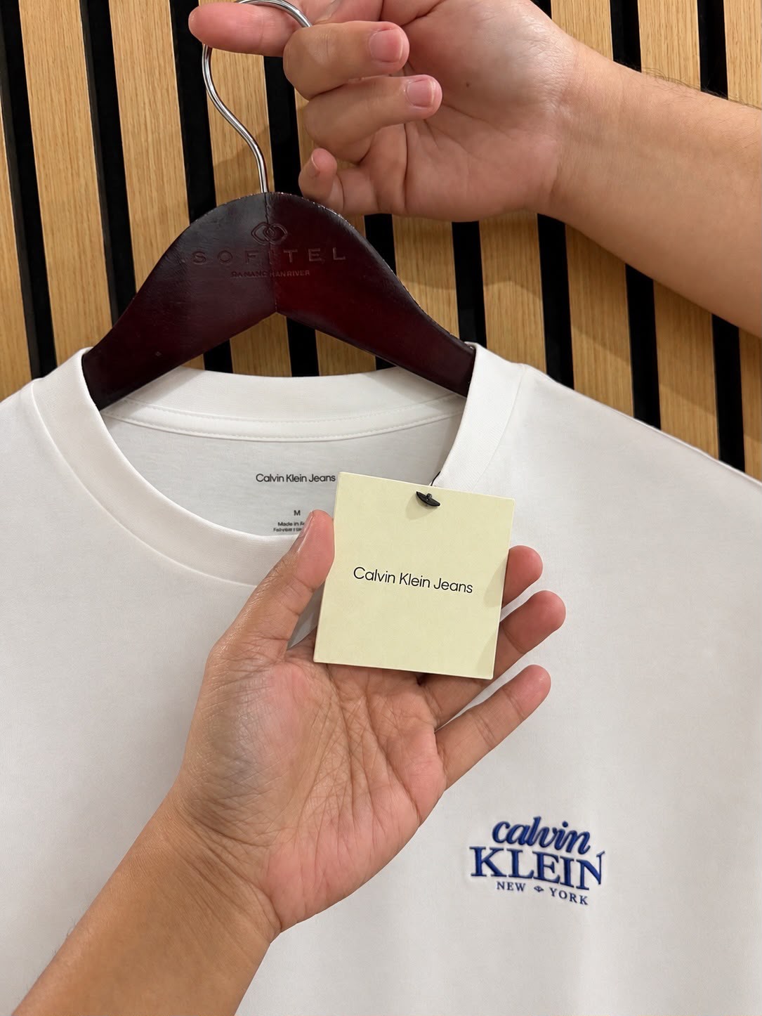 CK Embroidered Logo Graphic Boxy T-Shirt White