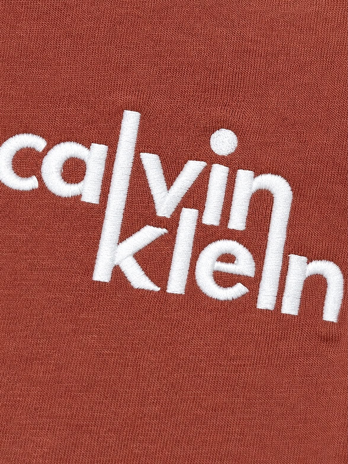 CK Graphic Tee Embroidered Mahogany XL