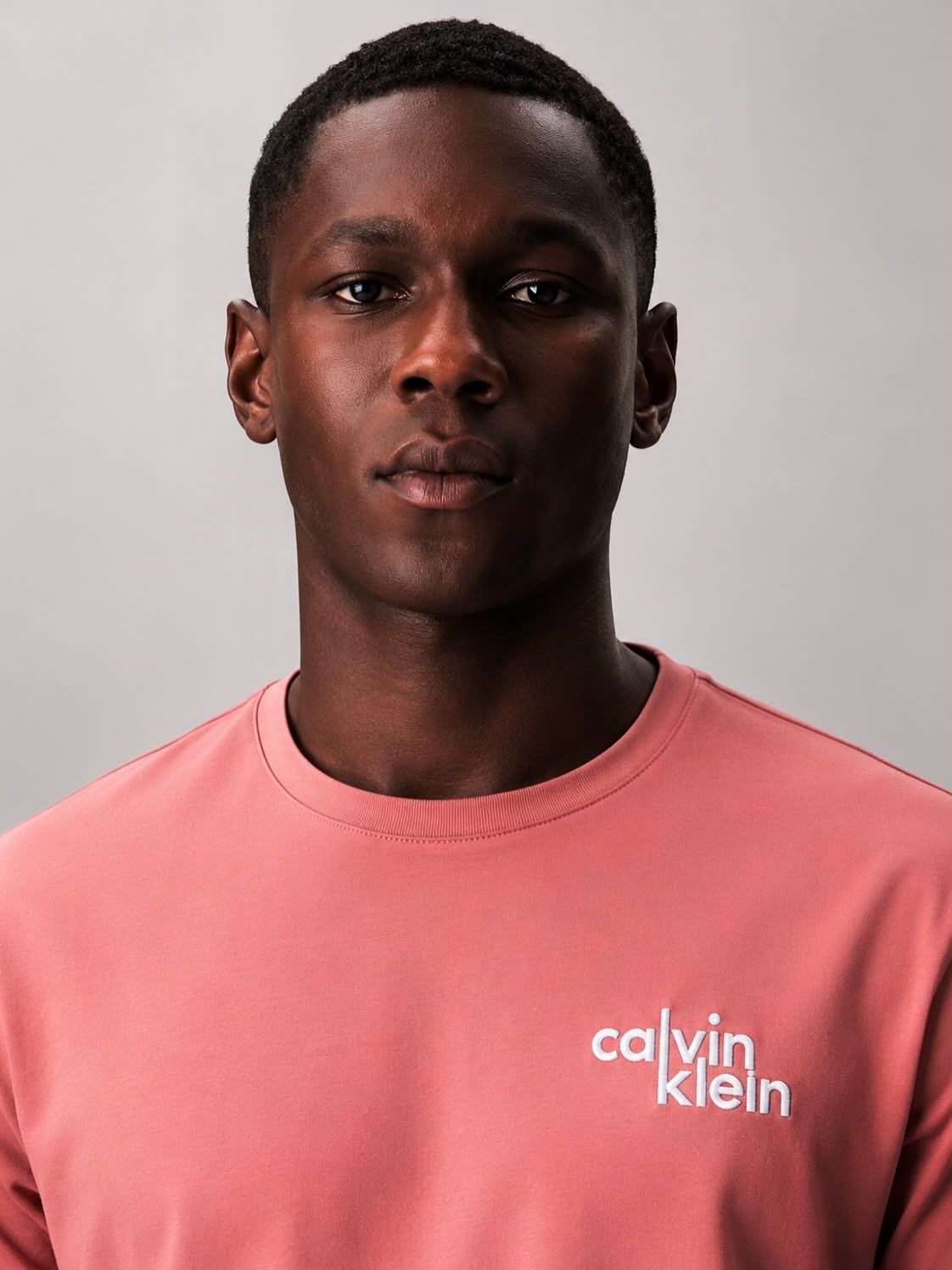 CK Graphic Tee Embroidered Mahogany XL