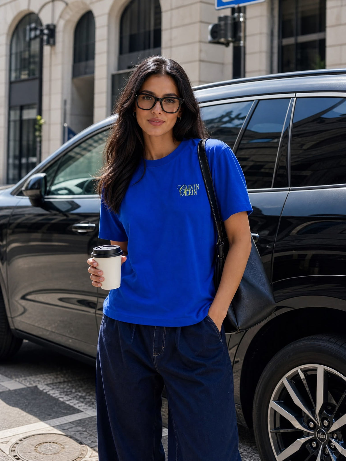 CK 2-Tone Classic Tee Cobalt