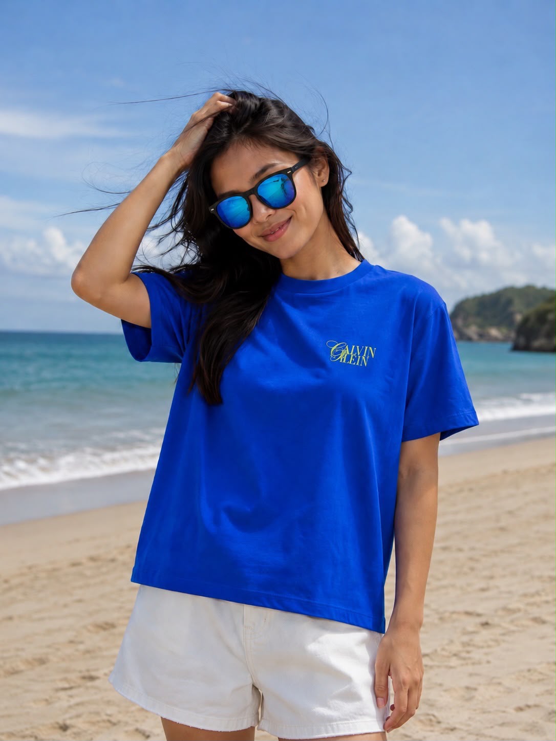 CK 2-Tone Classic Tee Cobalt