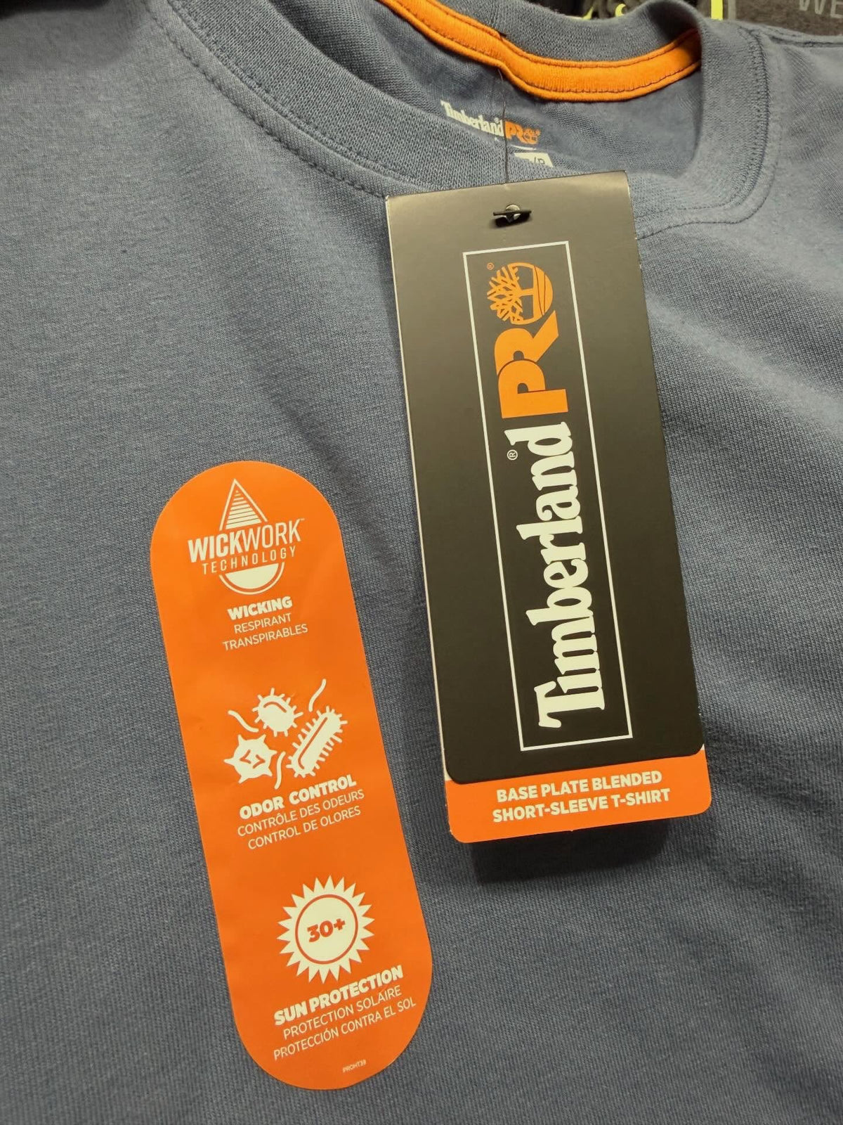 Timberland PRO Base Plate Blended S/S T-Shirt - Vintage Indigo Small