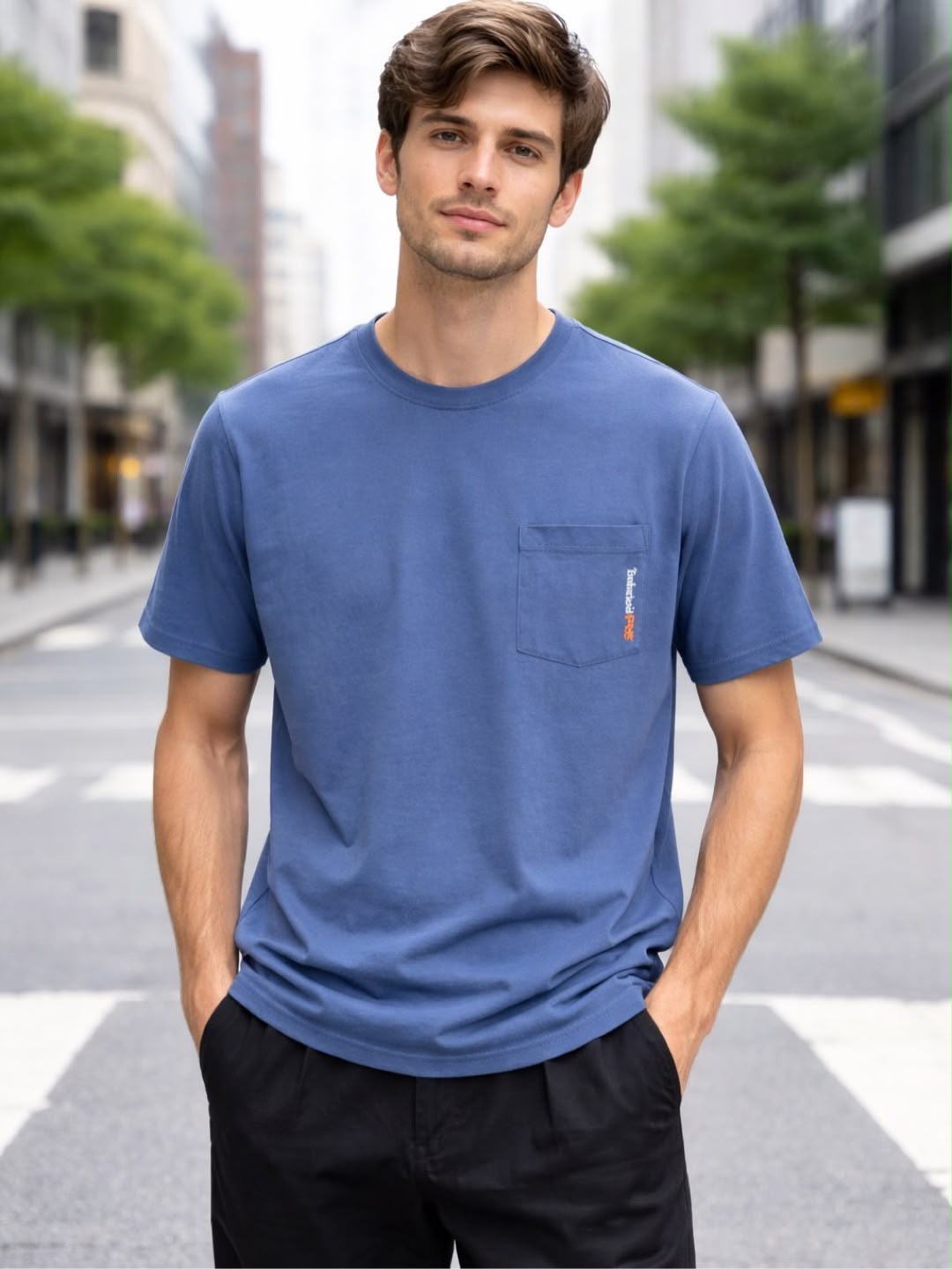 Timberland PRO Base Plate Blended S/S T-Shirt - Vintage Indigo Small
