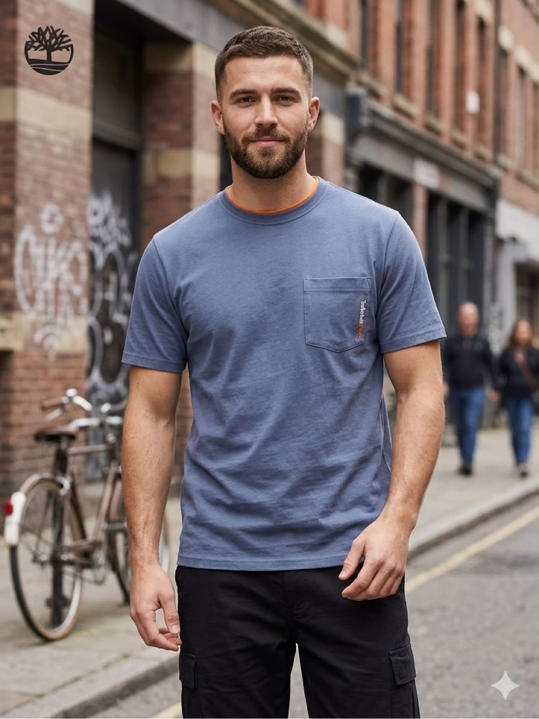 Timberland PRO Base Plate Blended S/S T-Shirt - Vintage Indigo Small