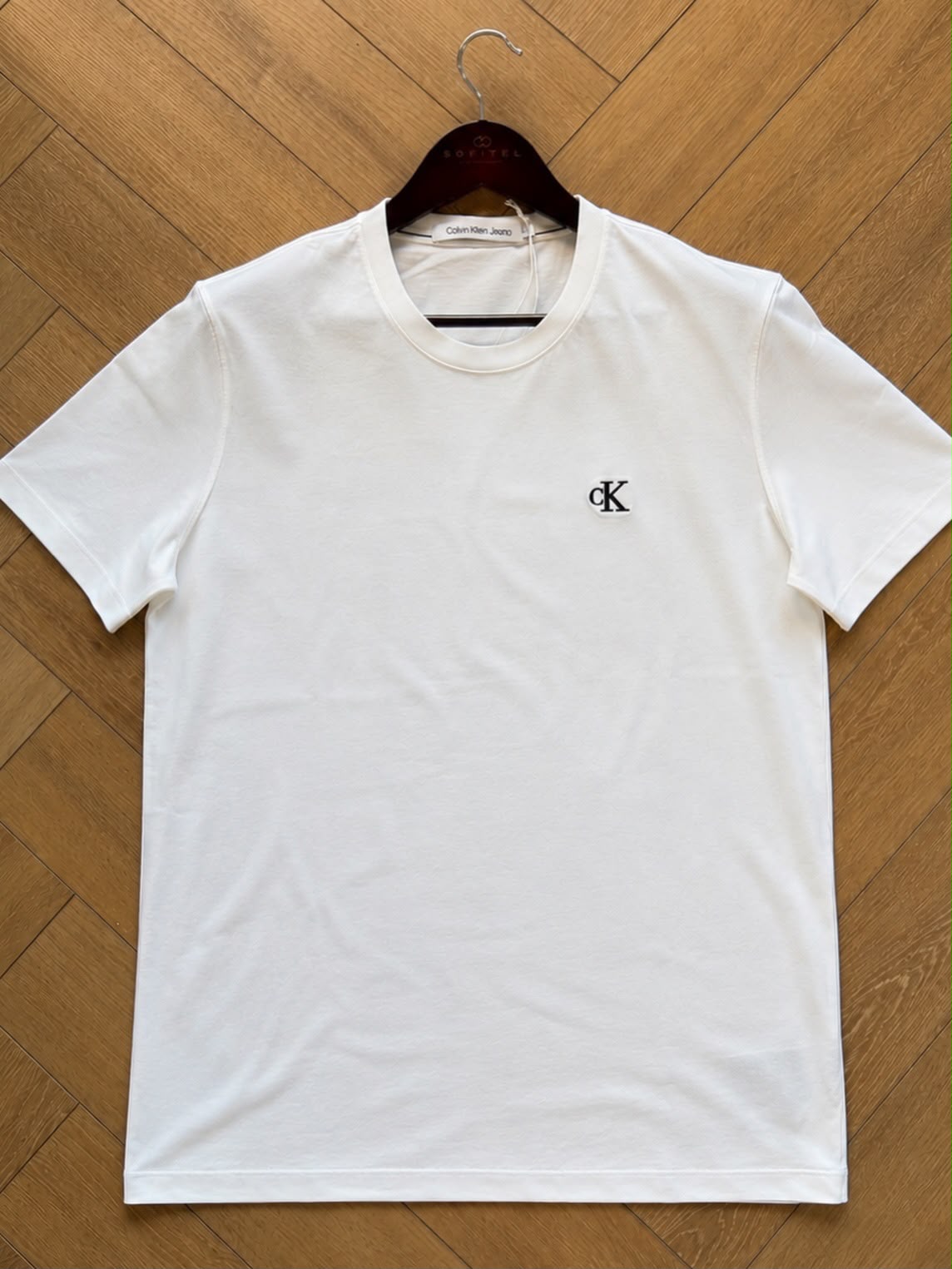 CK Embroidered Monogram Logo - Bright White 2XL