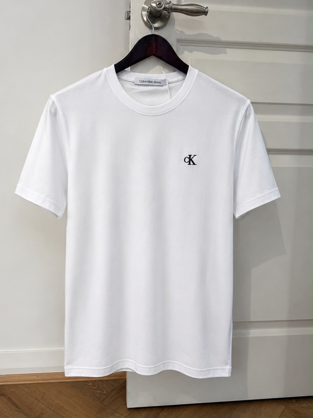 CK Embroidered Monogram Logo - Bright White 2XL