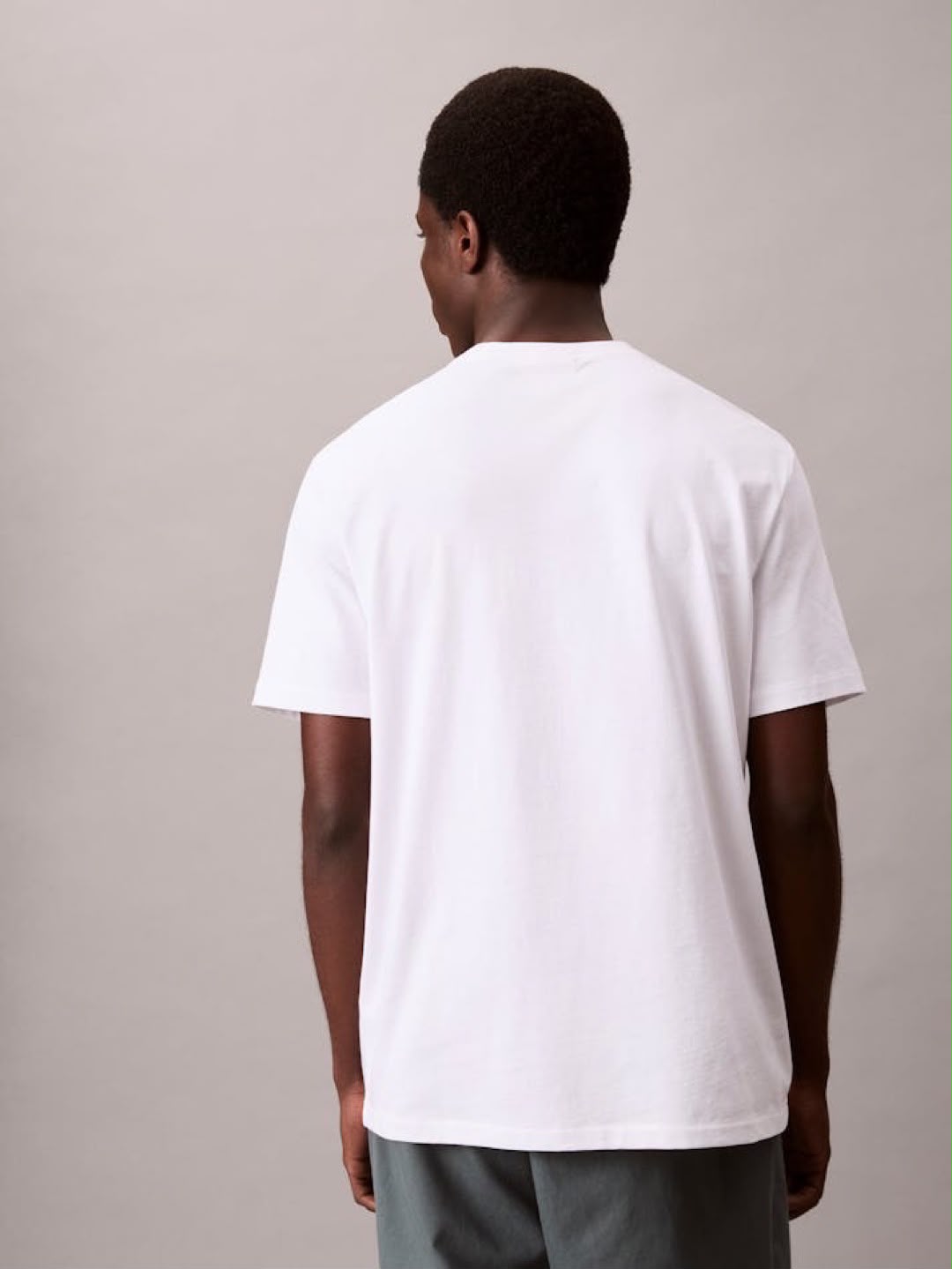 CK Embroidered Monogram Logo - Bright White 2XL