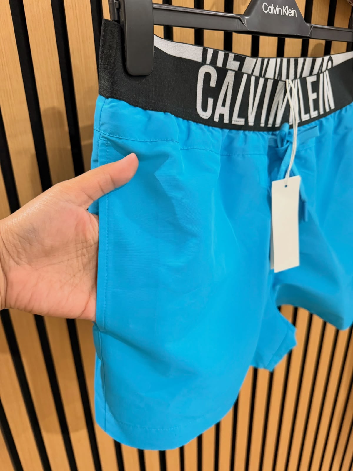CK Waistband Swimshorts Bash Blue Medium