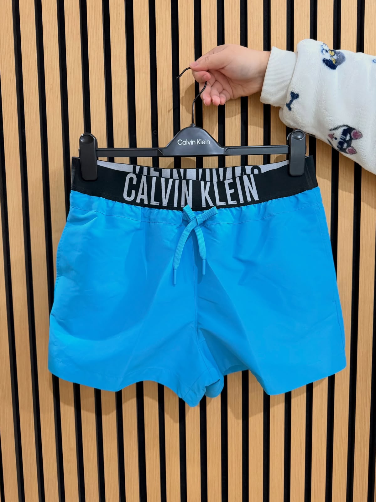 CK Waistband Swimshorts Bash Blue Medium