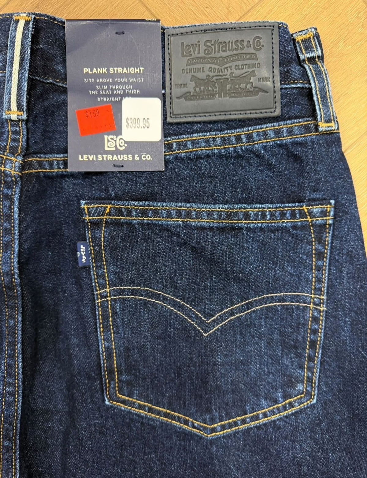 Levi's Made in Japan Blue Tab Plank Straight Size26